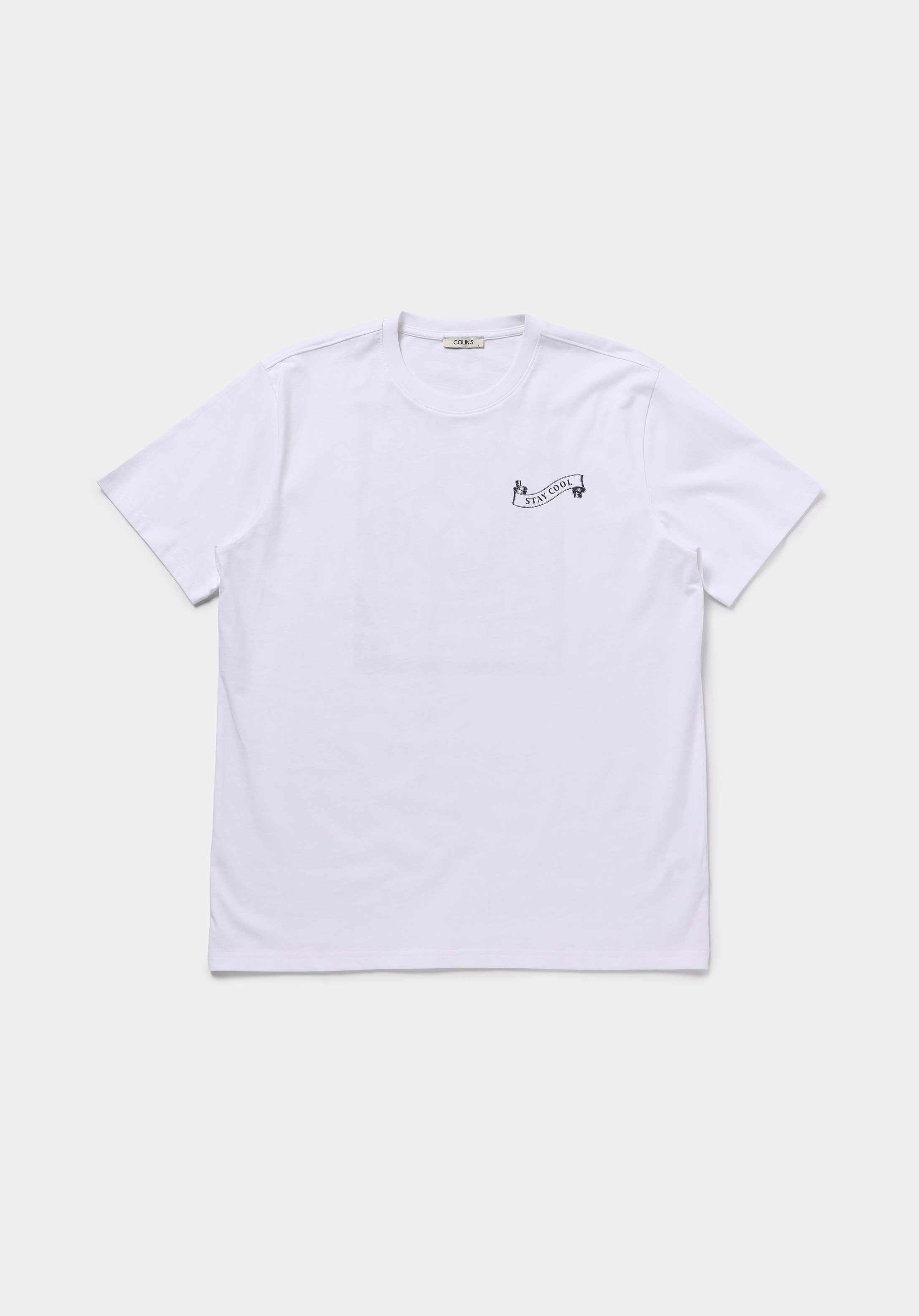 Comfort Fit Yuvarlak Yaka Düz Erkek Beyaz Kısa Kol Tişört