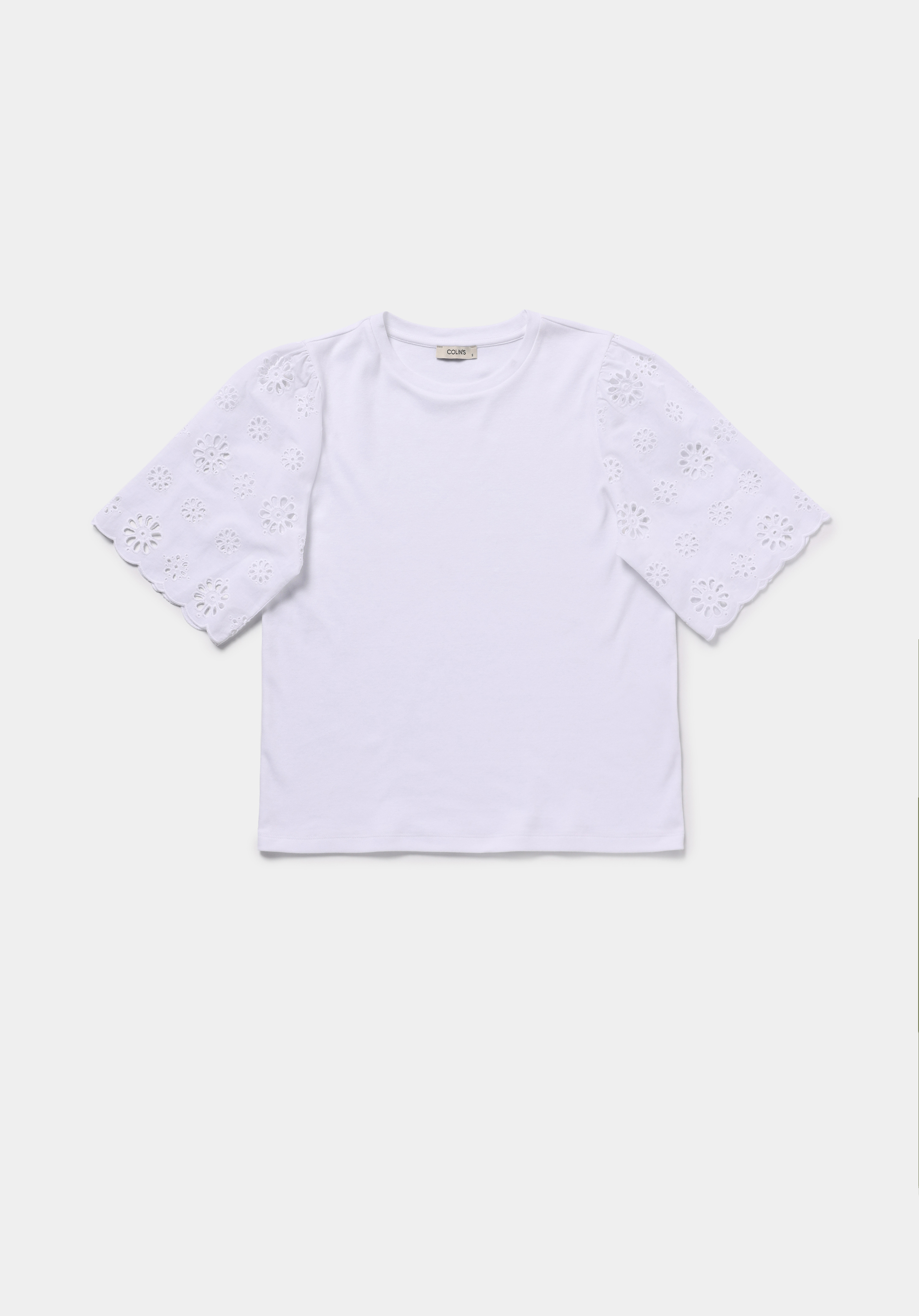 Regular Fit Yuvarlak Yaka Düz Kadın Beyaz Kısa Kol Tişört