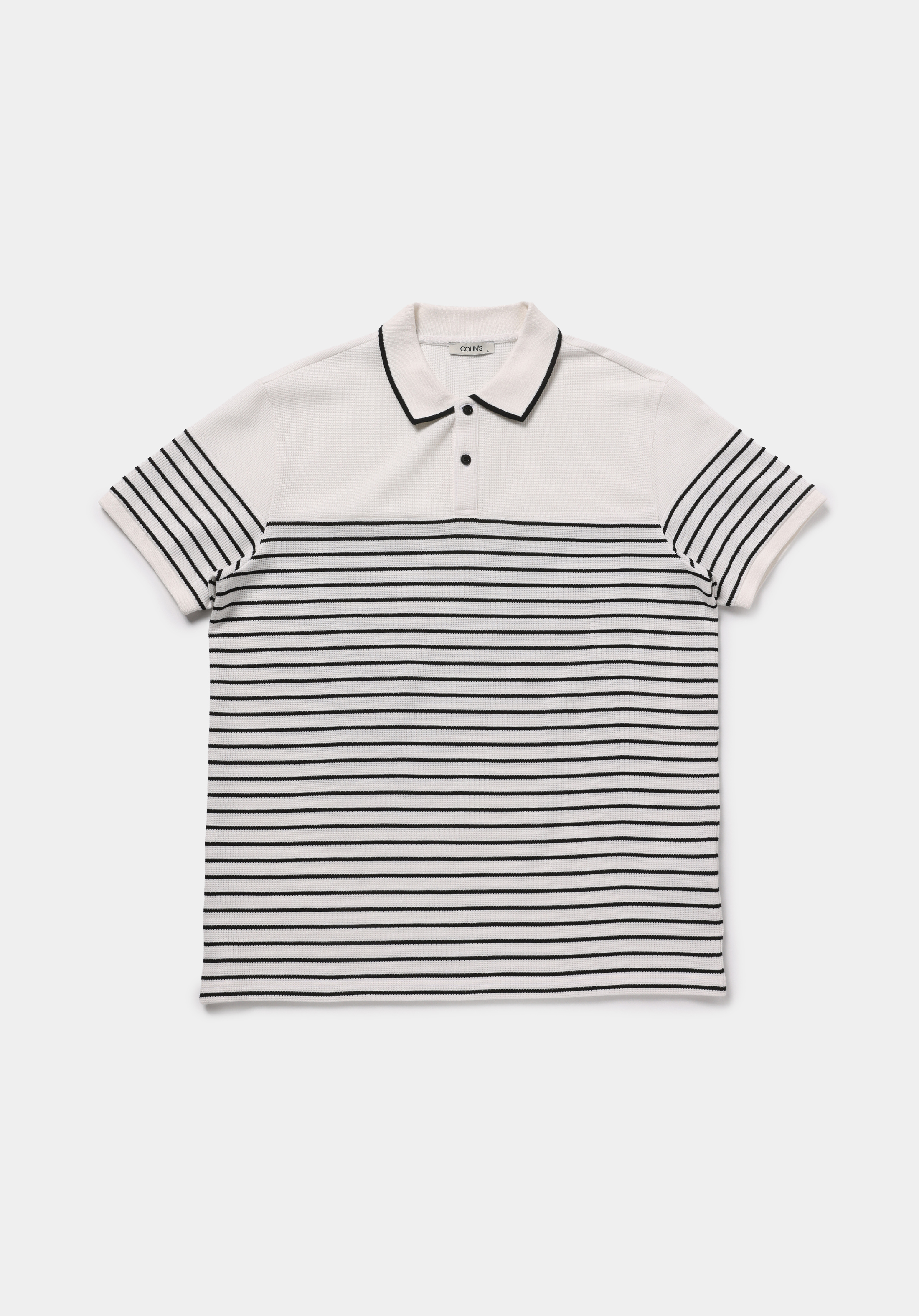 Regular Fit Polo Yaka Düz Erkek Beyaz Kısa Kol Tişört