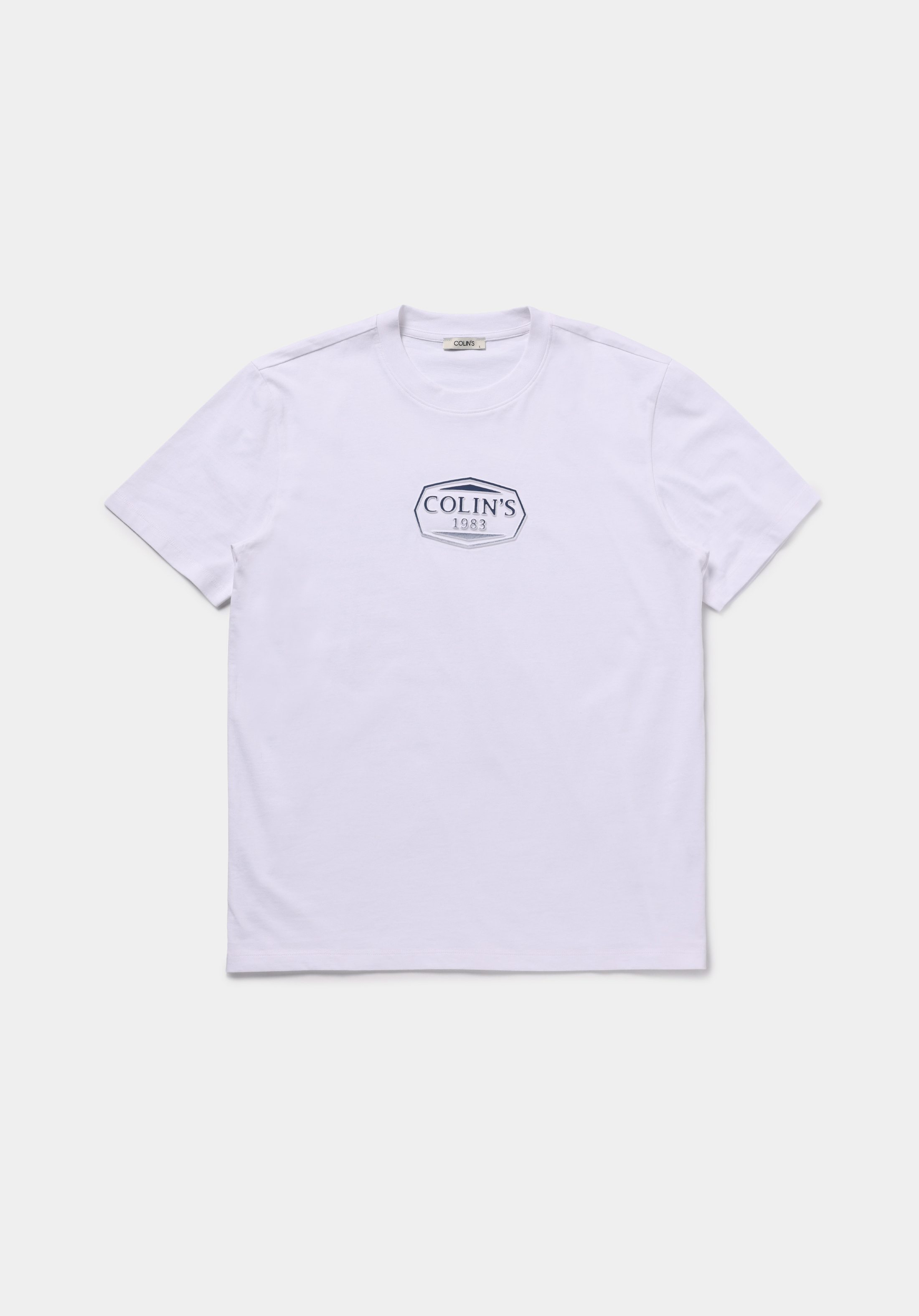 Regular Fit Yuvarlak Yaka Düz Erkek Beyaz Kısa Kol Tişört