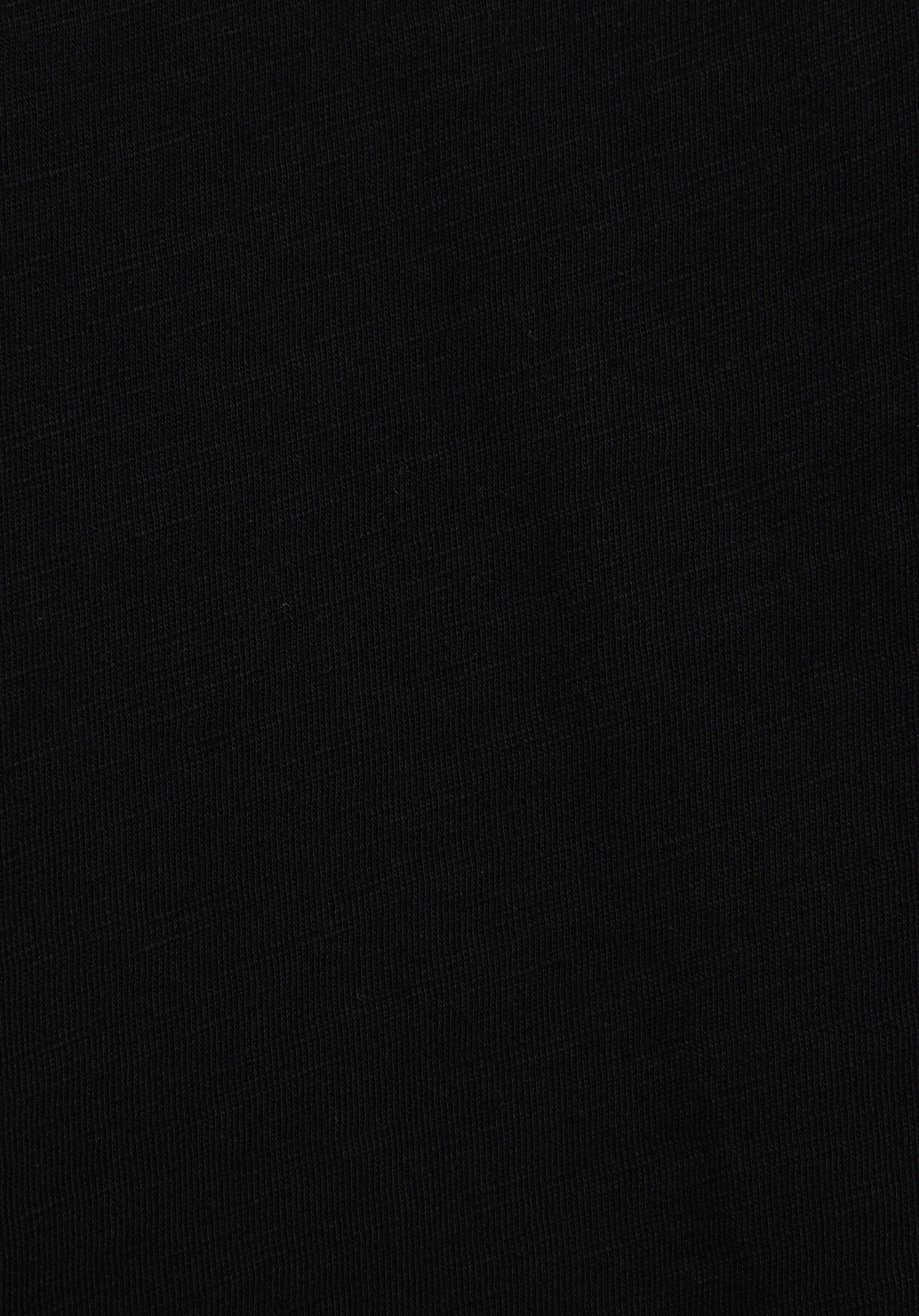 Regular Fit V Yaka Düz Erkek Siyah Kısa Kol Tişört