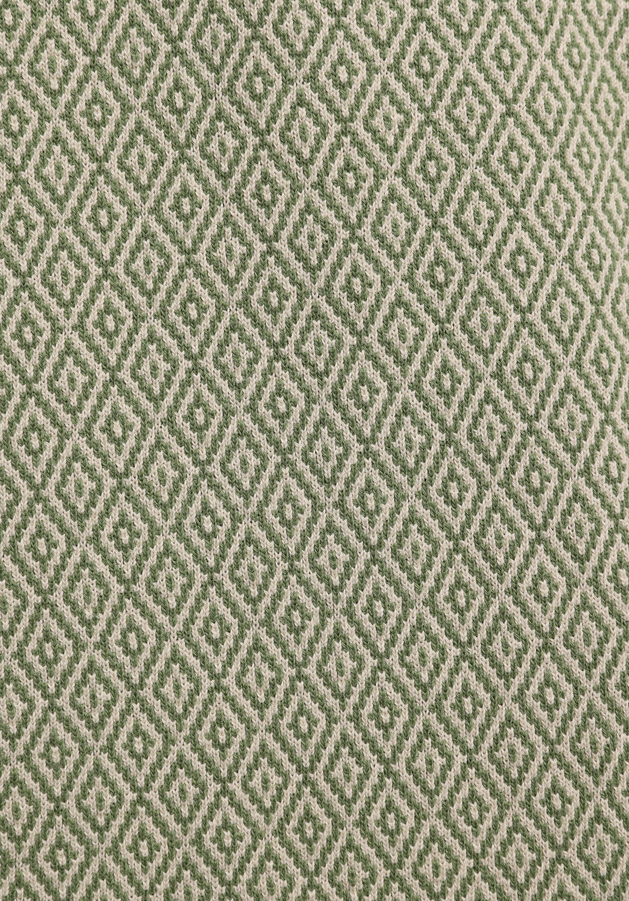 Regular Fit Shirt Neck Jakarlı Erkek Yeşil Kısa Kol Tişört