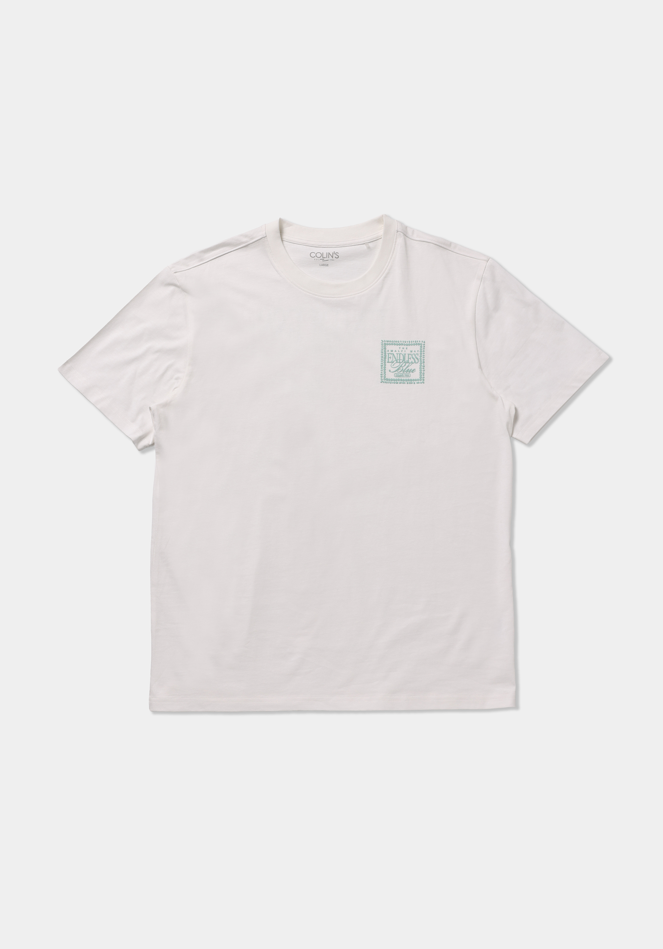 Comfort Fit Yuvarlak Yaka Düz Erkek Beyaz Kısa Kol Tişört