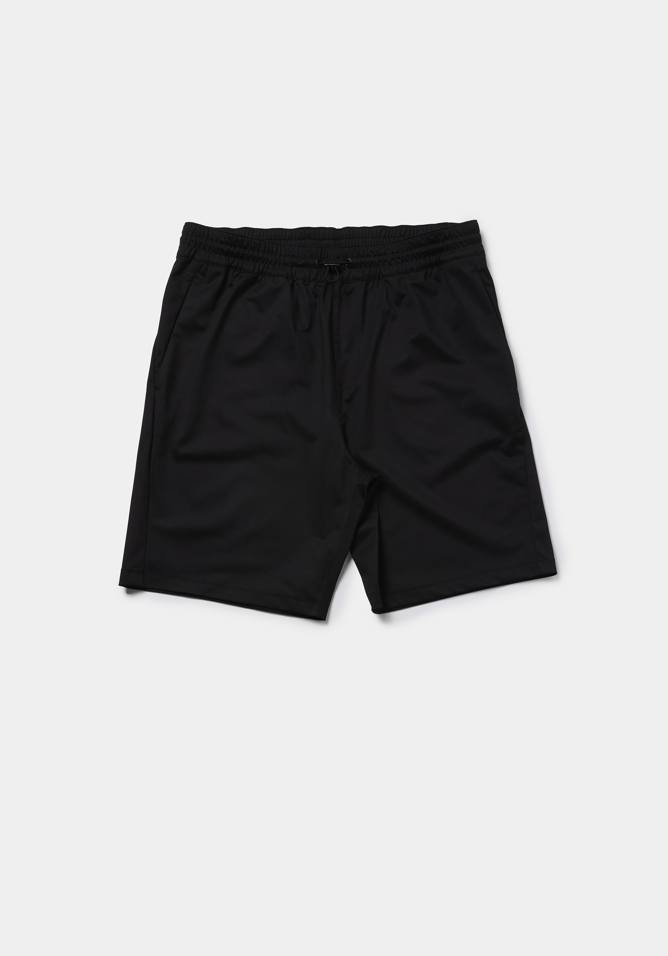 Regular Fit Orta Bel Düz Erkek Siyah Şort