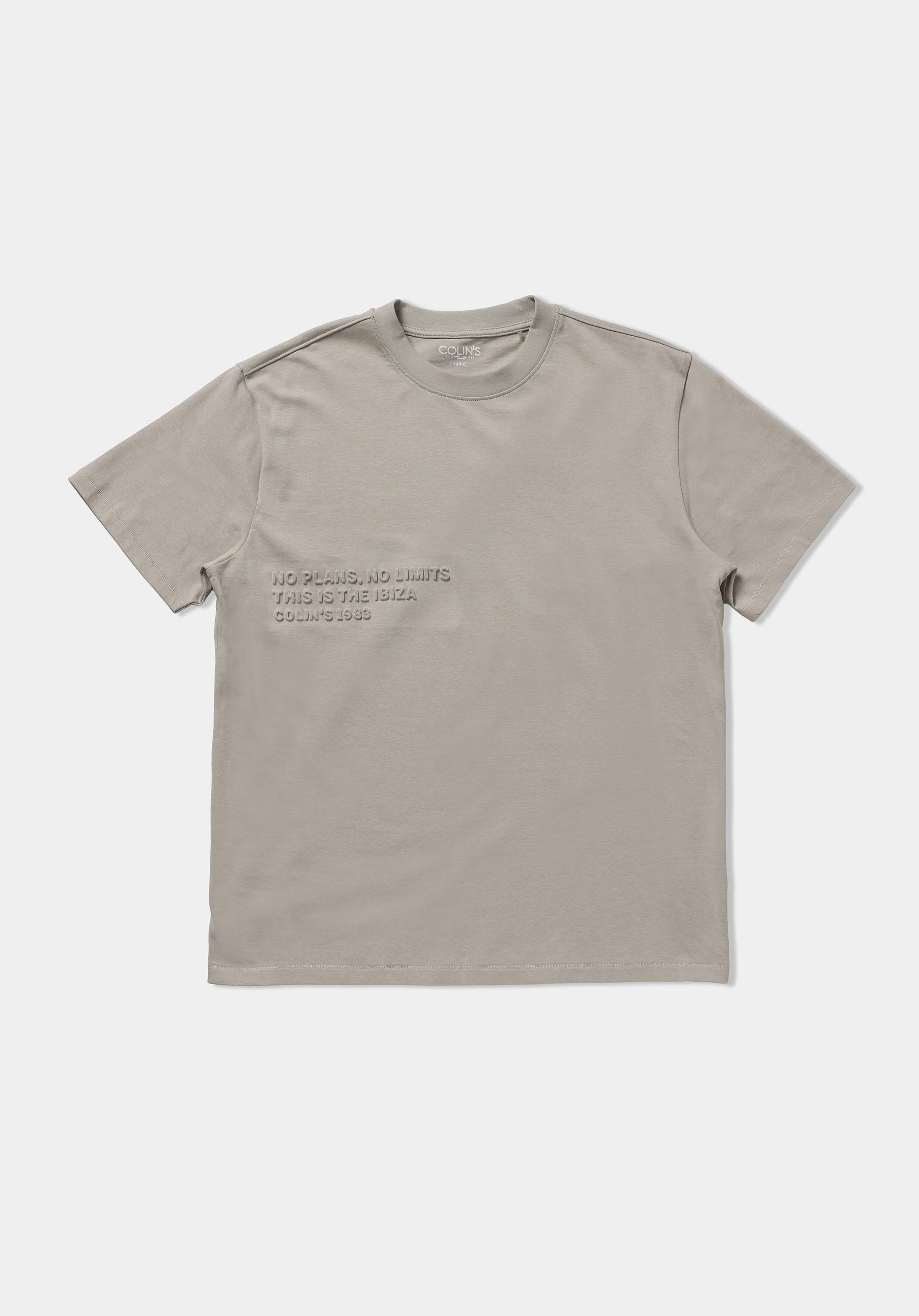 Oversize Fit Yuvarlak Yaka Düz Erkek Yeşil Kısa Kol Tişört