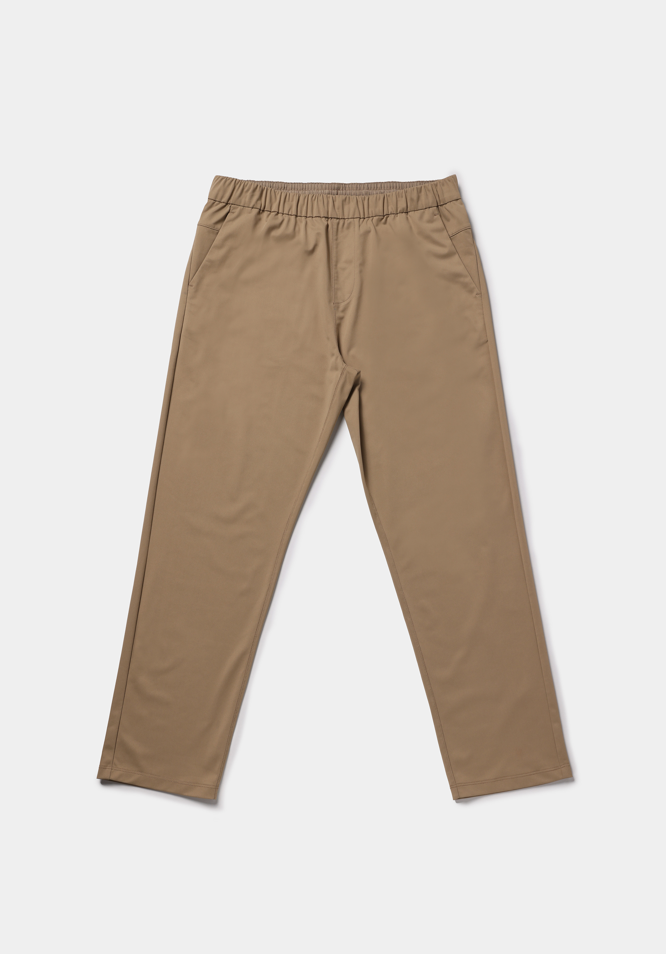 Regular Fit Orta Bel Düz Erkek Bej Eşofman Altı