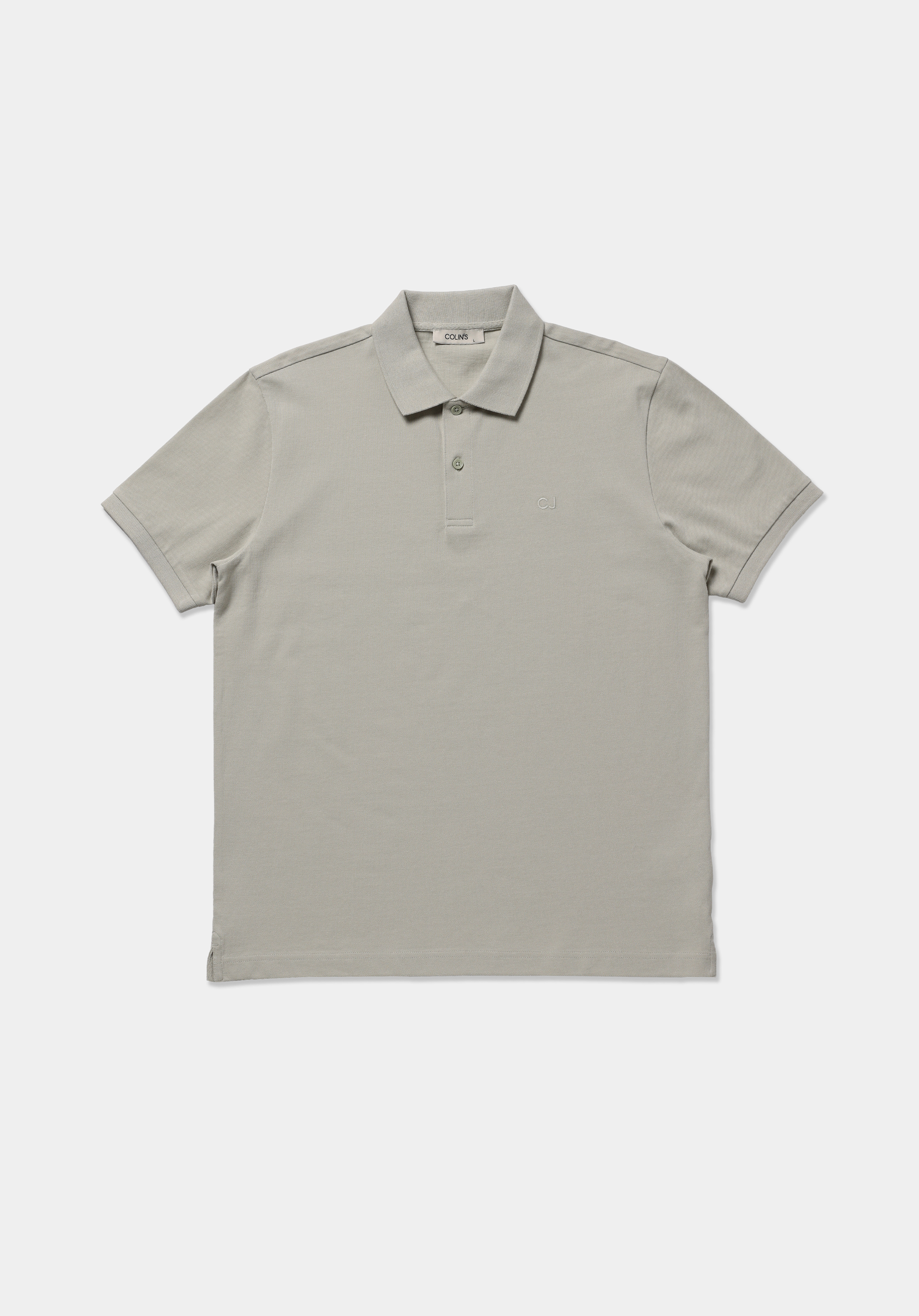 Regular Fit Polo Yaka Düz Erkek Yeşil Pamuklu Kısa Kol Tişört