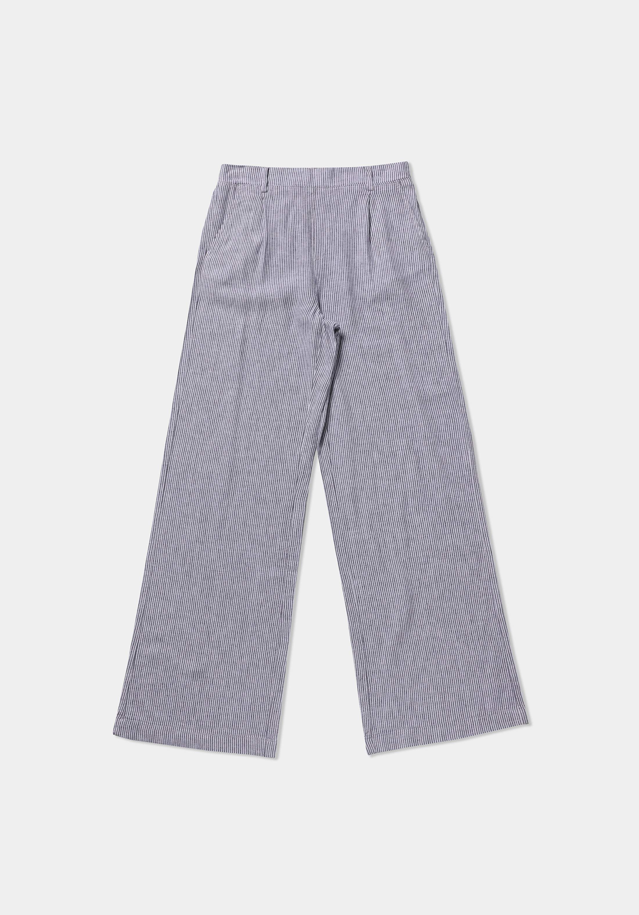 Straıght Fıt Düşük Bel Geniş Paça Kadın Mavi  Pantolon