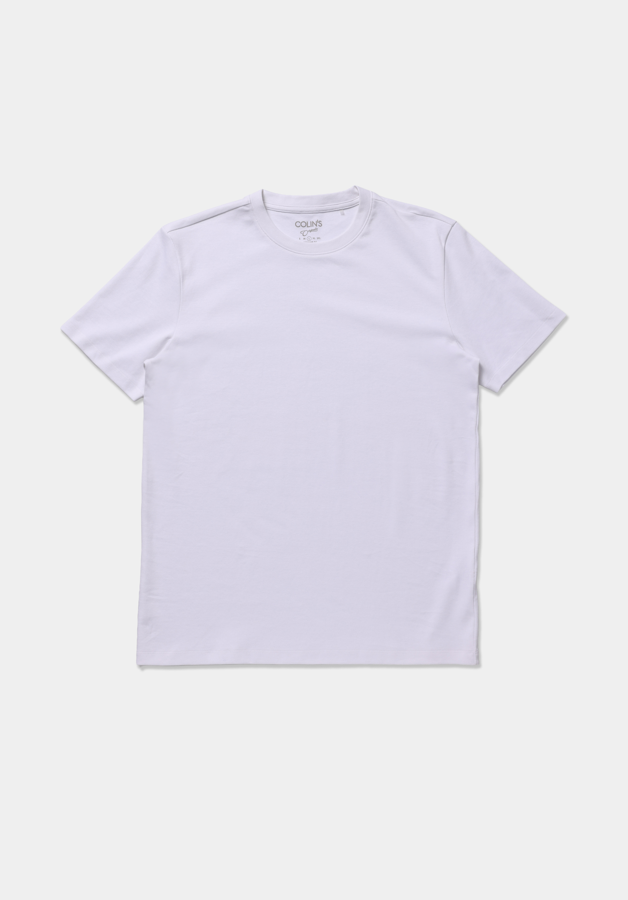 Regular Fit Yuvarlak Yaka Düz Erkek Beyaz Kısa Kol Tişört