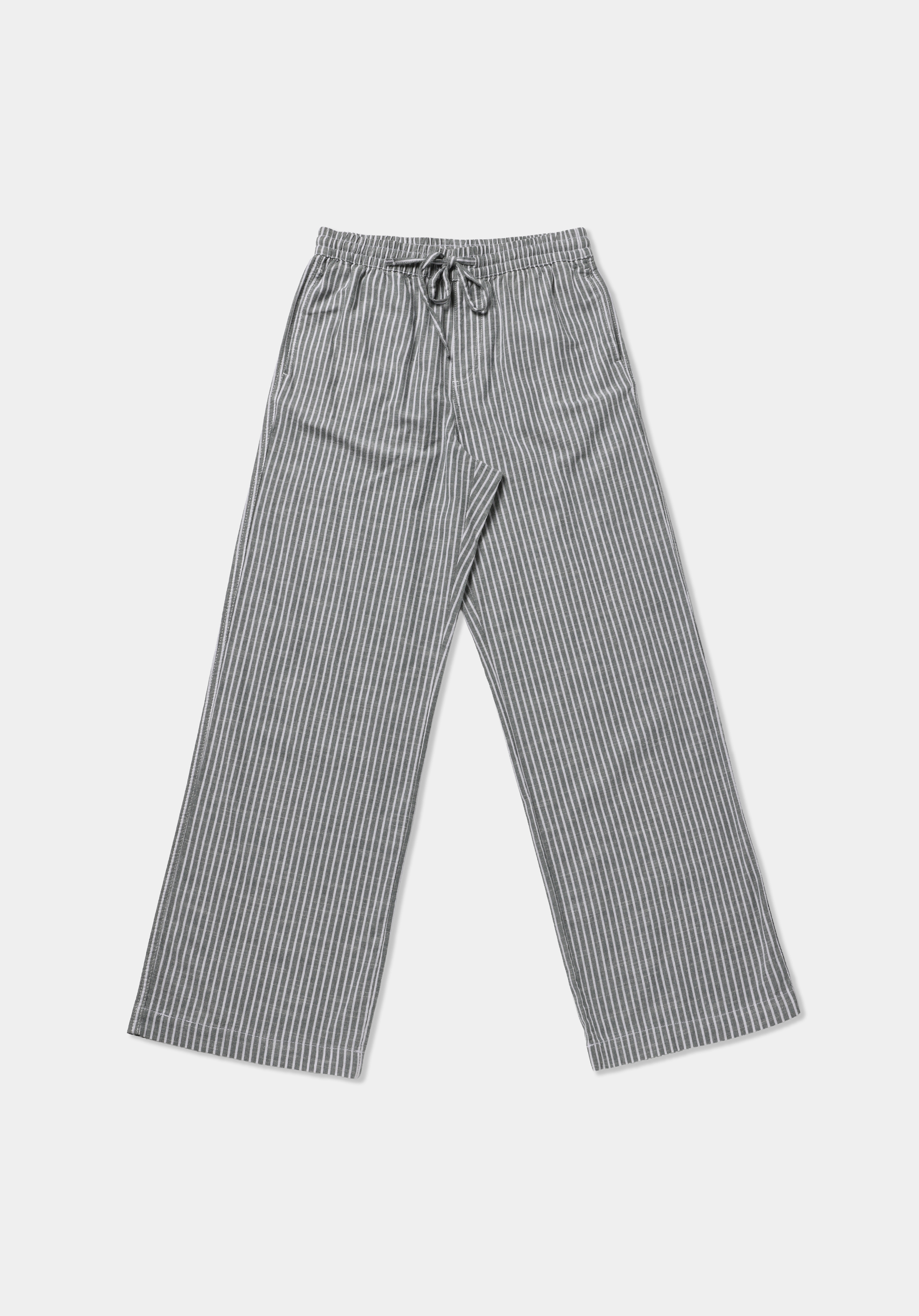 Regular Fit Yüksel Bel Geniş Paça Kadın Yeşil  Pantolon