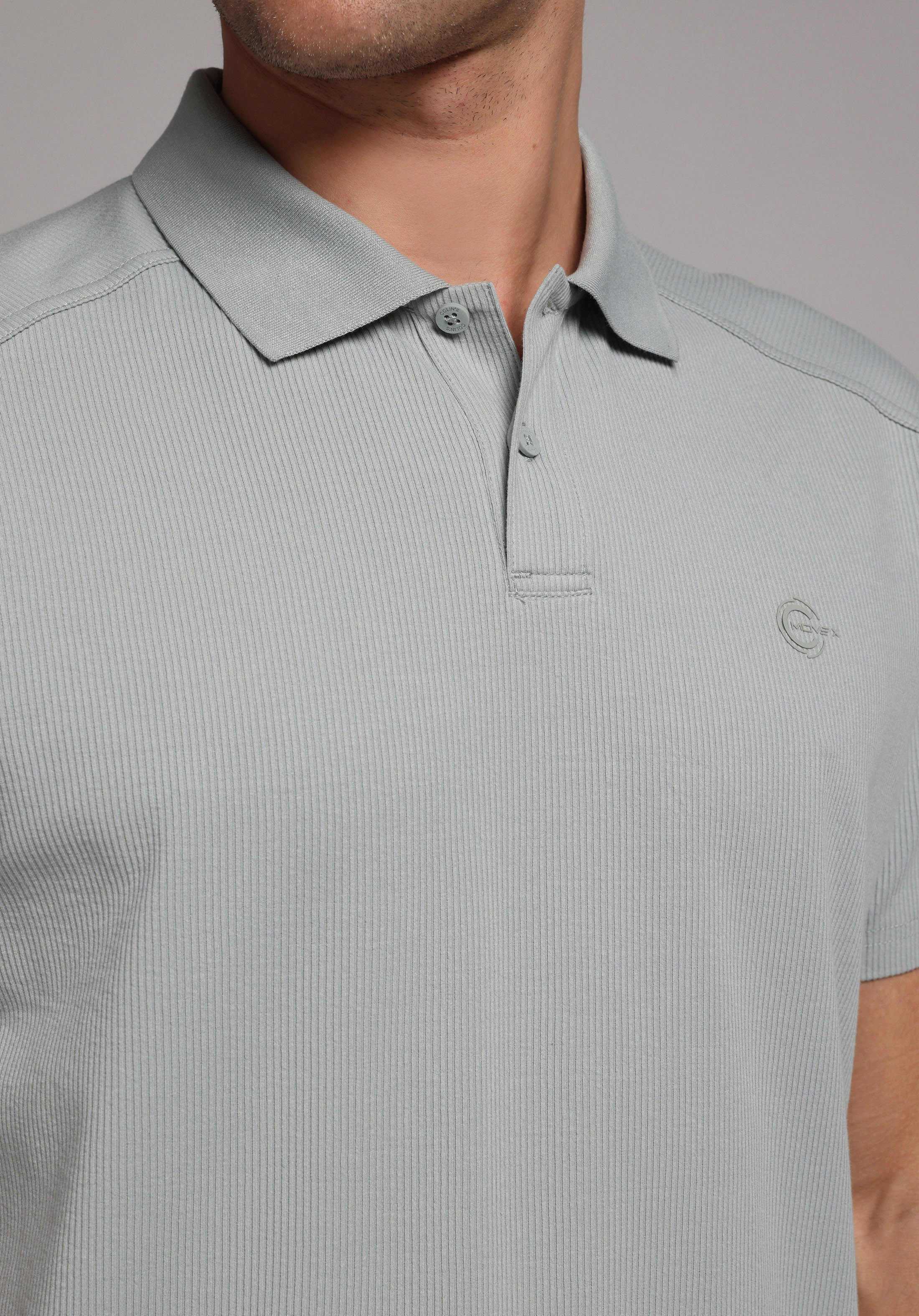 Comfort Fit Polo Yaka Düz Erkek Turkuaz Kısa Kol Tişört