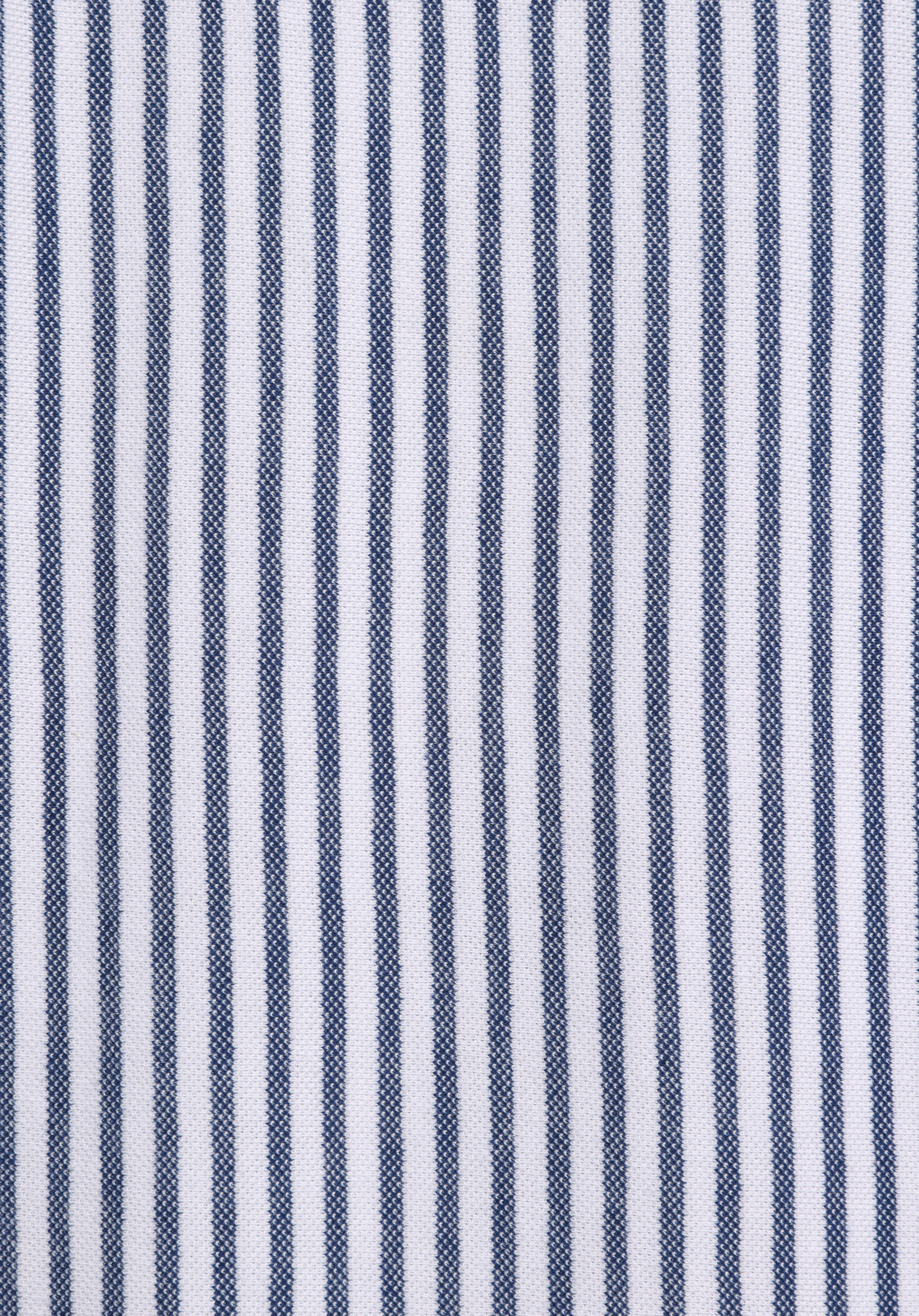 Regular Fit Shirt Neck Çizgili Erkek Mavi Uzun Kol Gömlek