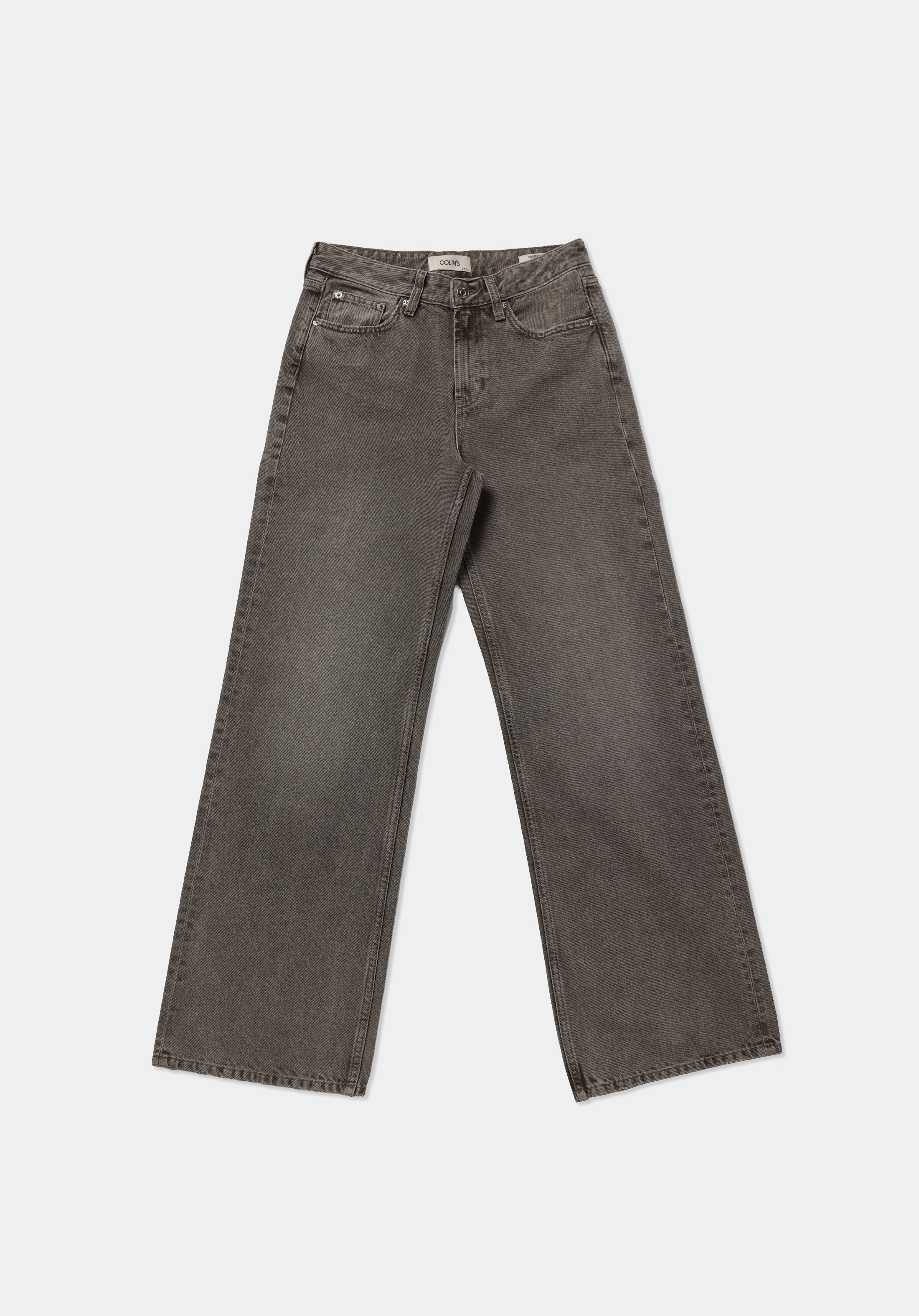 Regular Fit   Kadın Over Dyed Denim Jean Pantolon