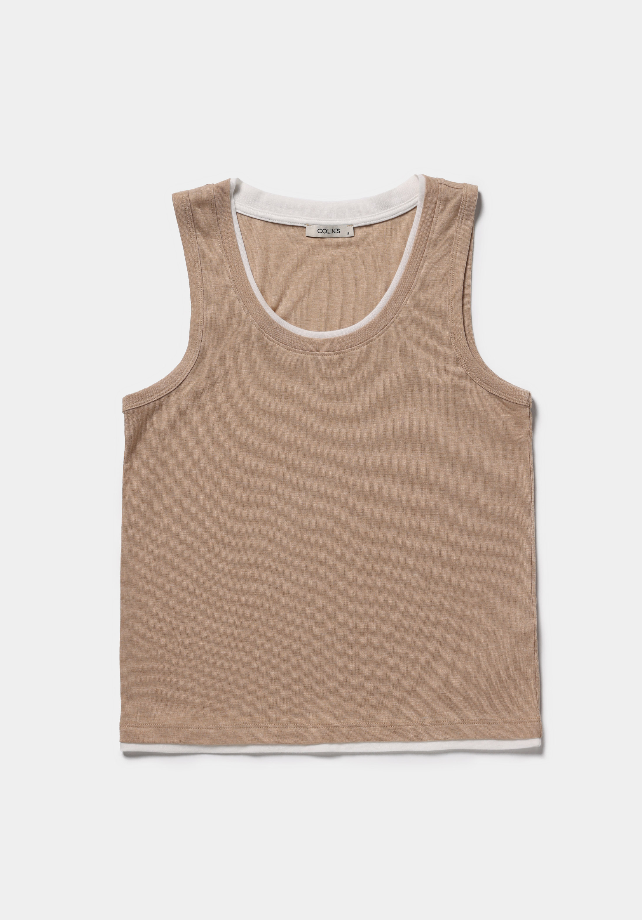 Slim Fit   Kadın Bej Atlet