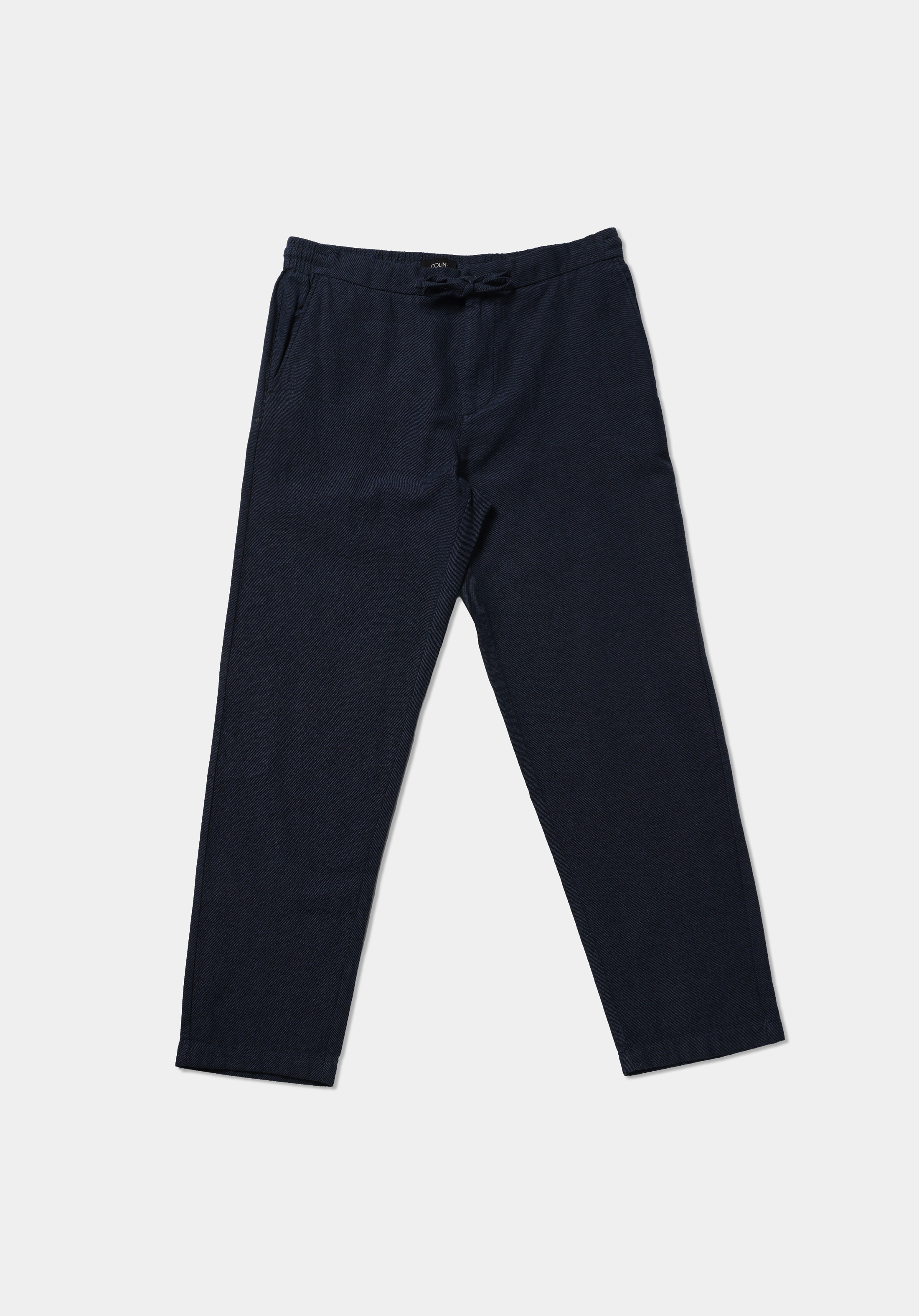 Regular Fit Orta Bel Düz Paça Erkek Lacivert  Pantolon