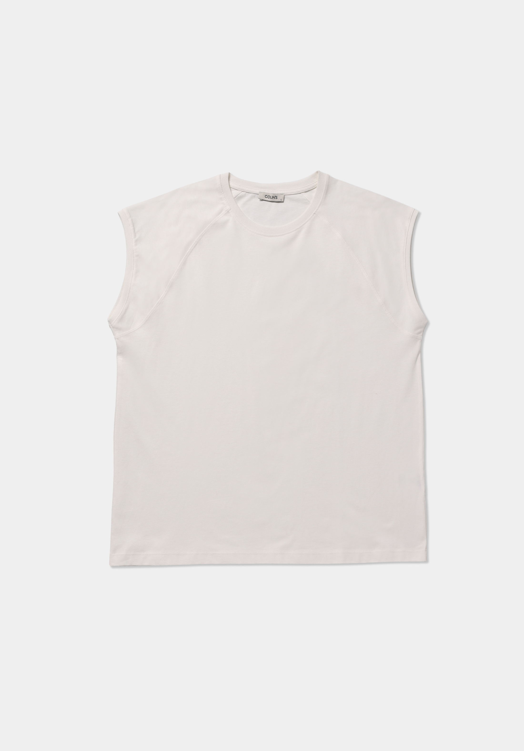 Boxy Fit   Erkek Beyaz Atlet