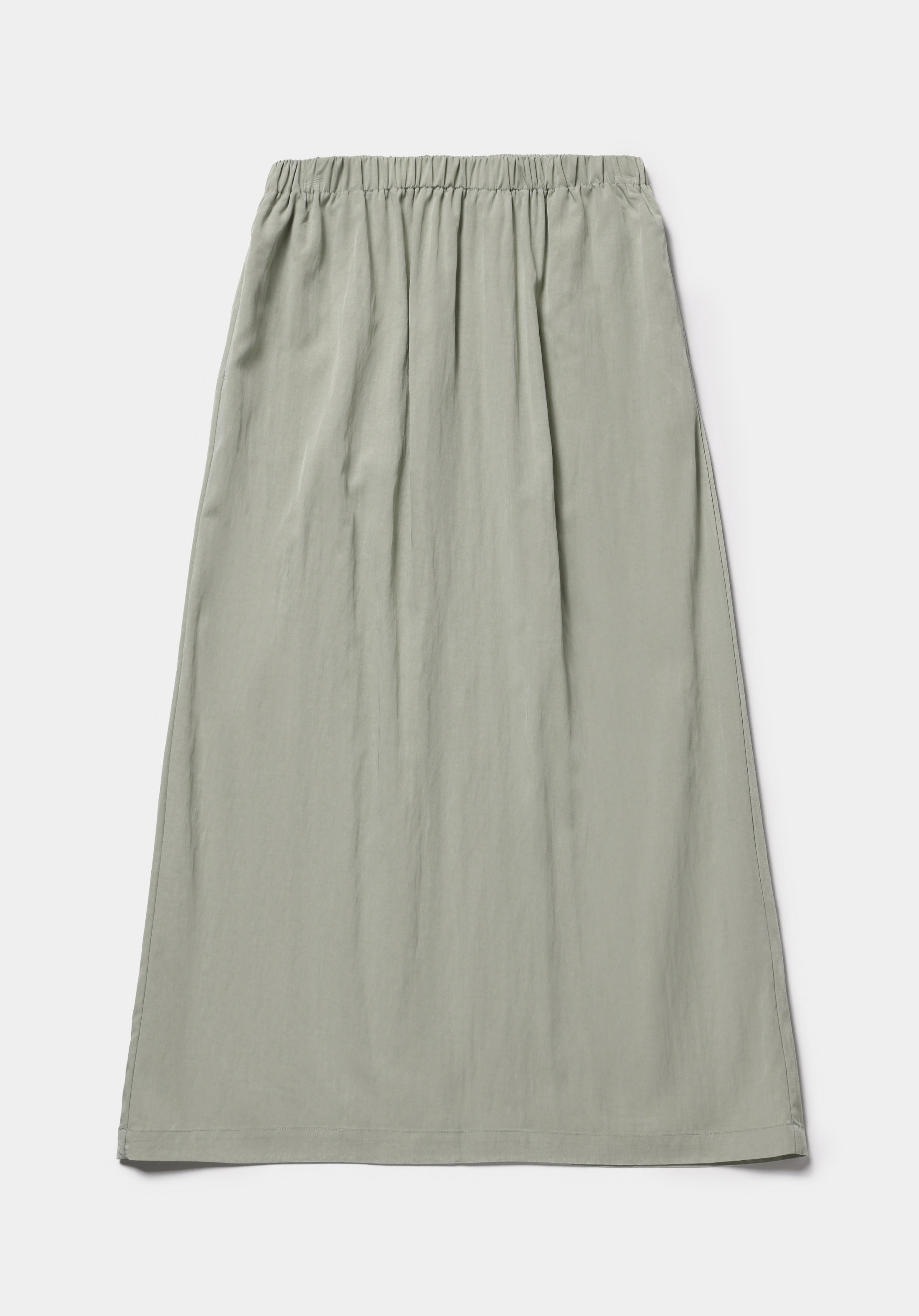 Midi Düz  Kadın Yeşil Etek