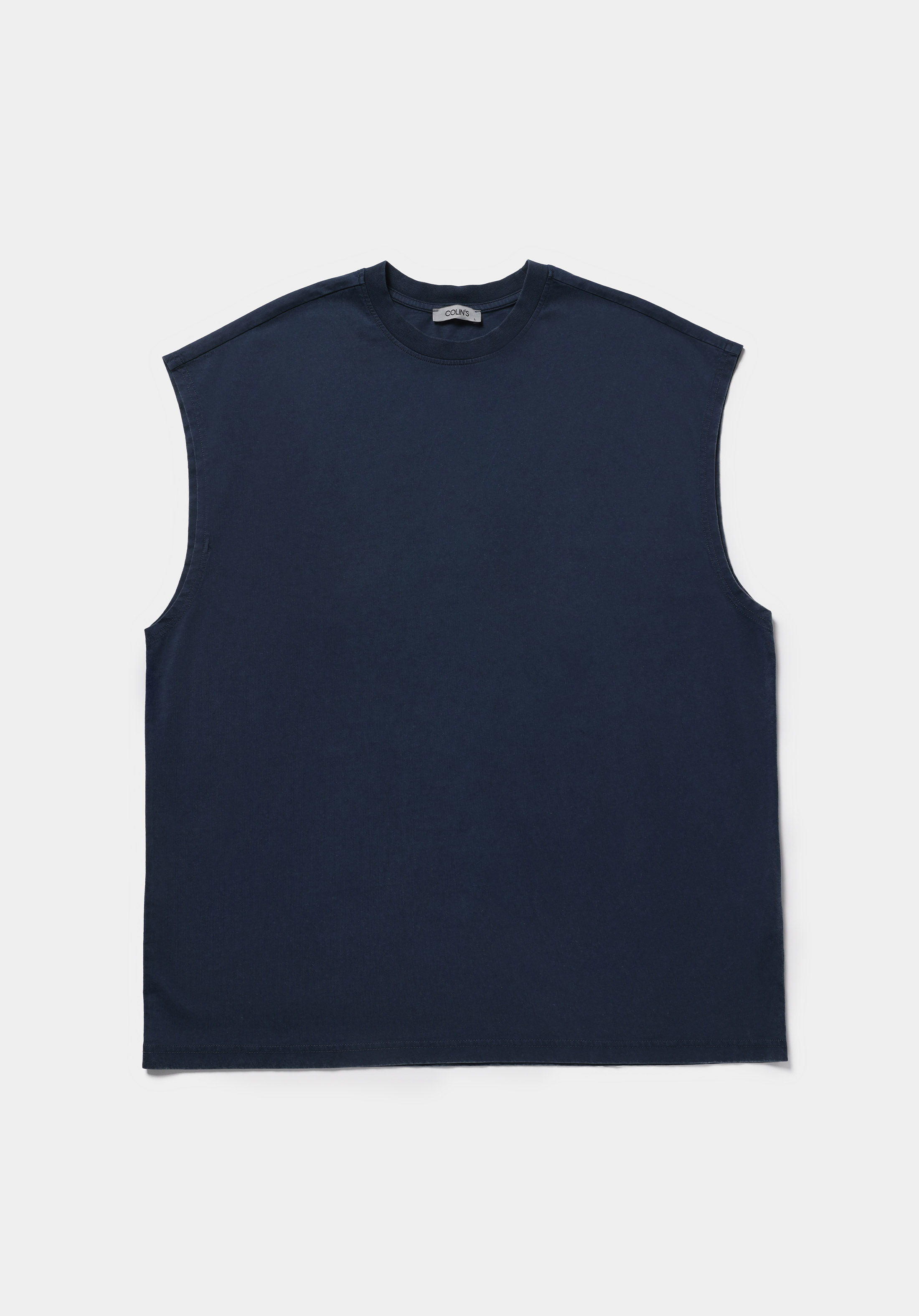 Oversize Fit   Erkek Mavi Atlet