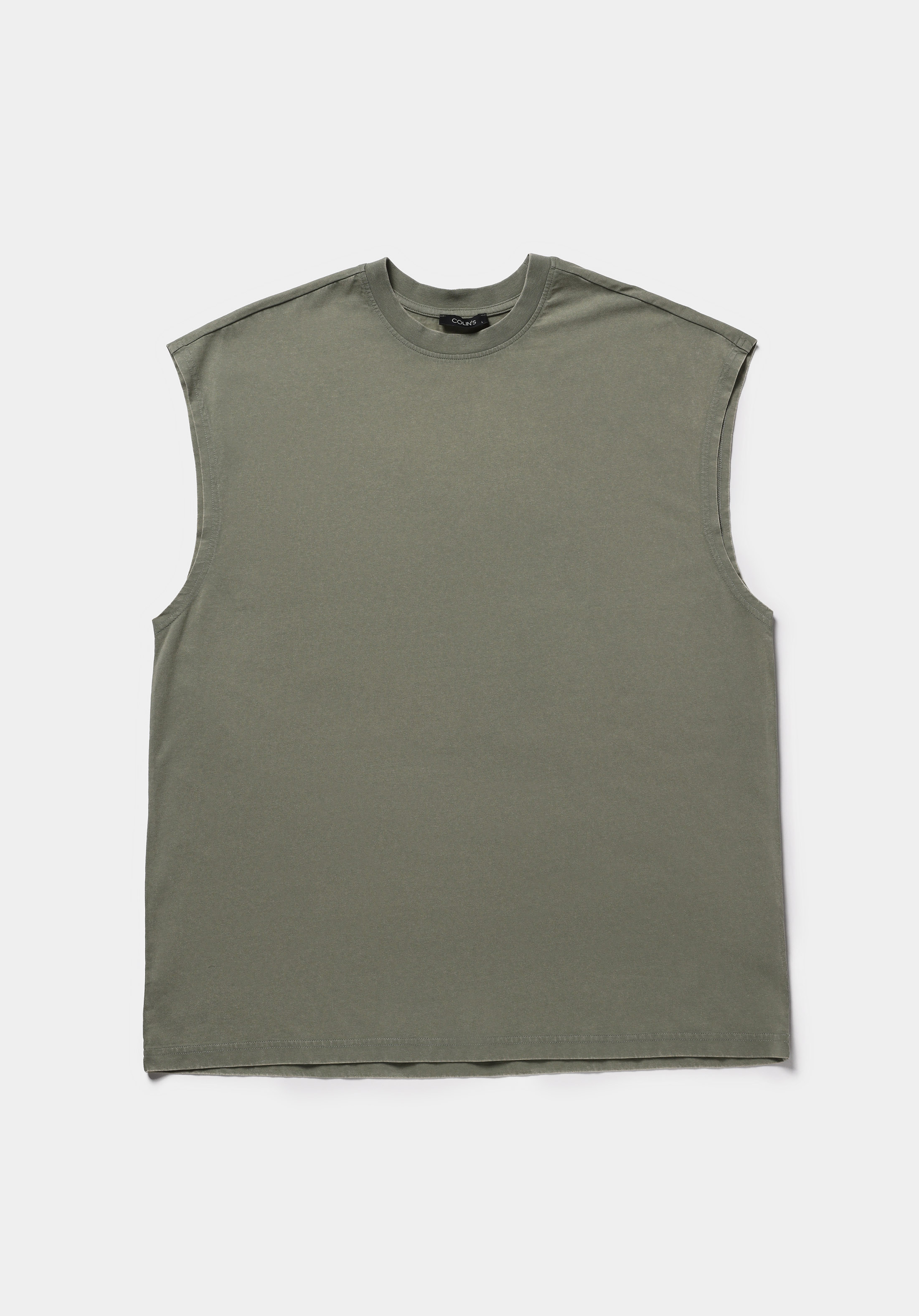 Oversize Fit   Erkek Yeşil Atlet