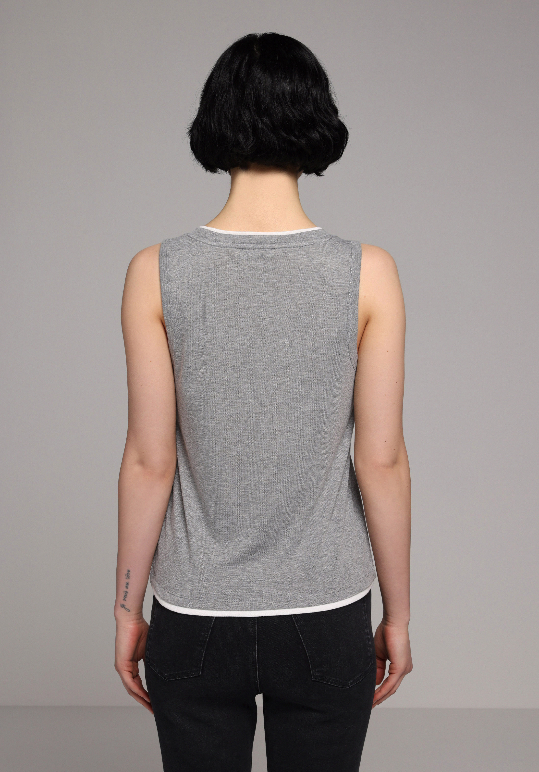 Slim Fit   Kadın Gri Atlet