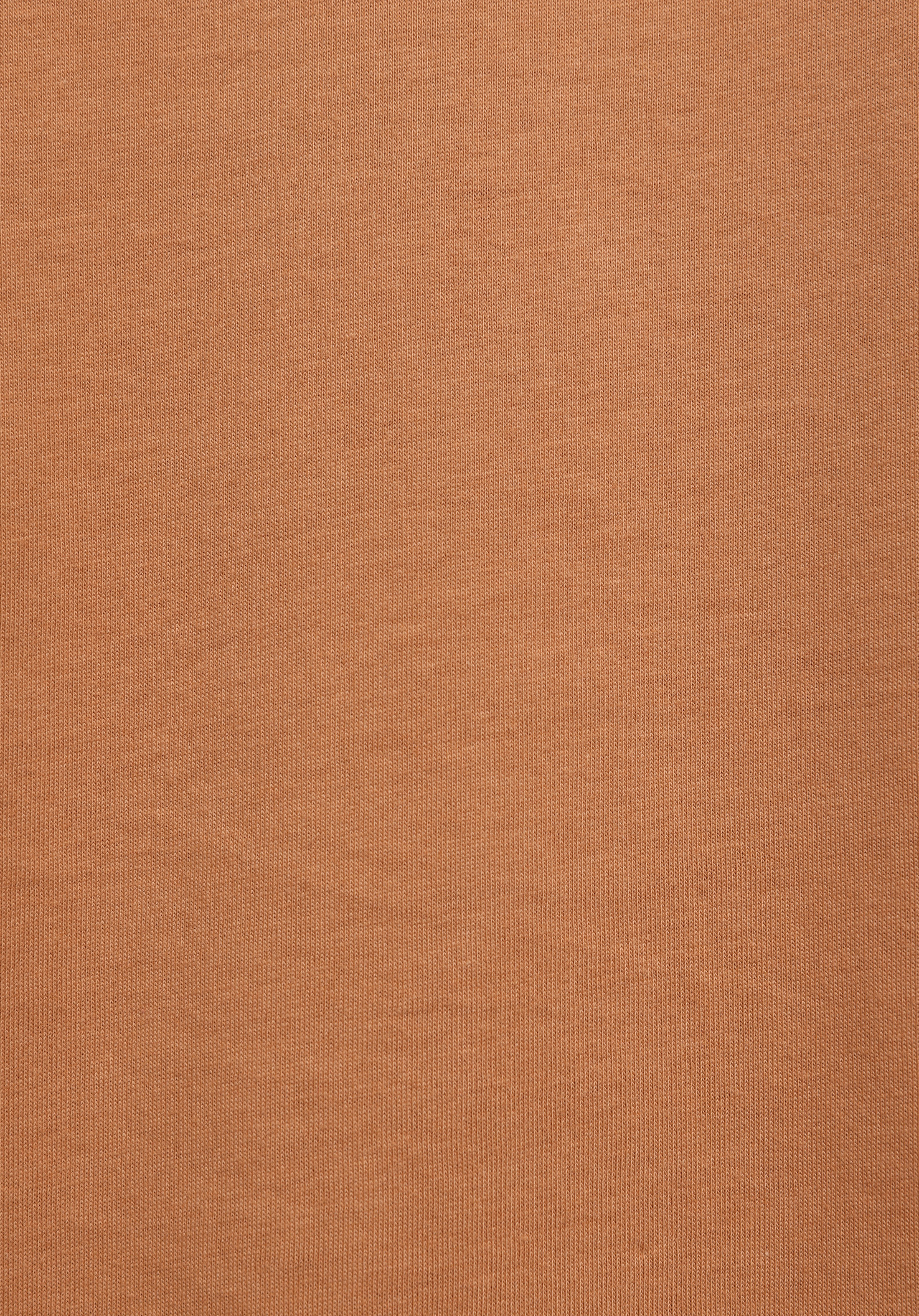 Regular Fit Yuvarlak Yaka Düz Kadın Turuncu Kısa Kol Tişört