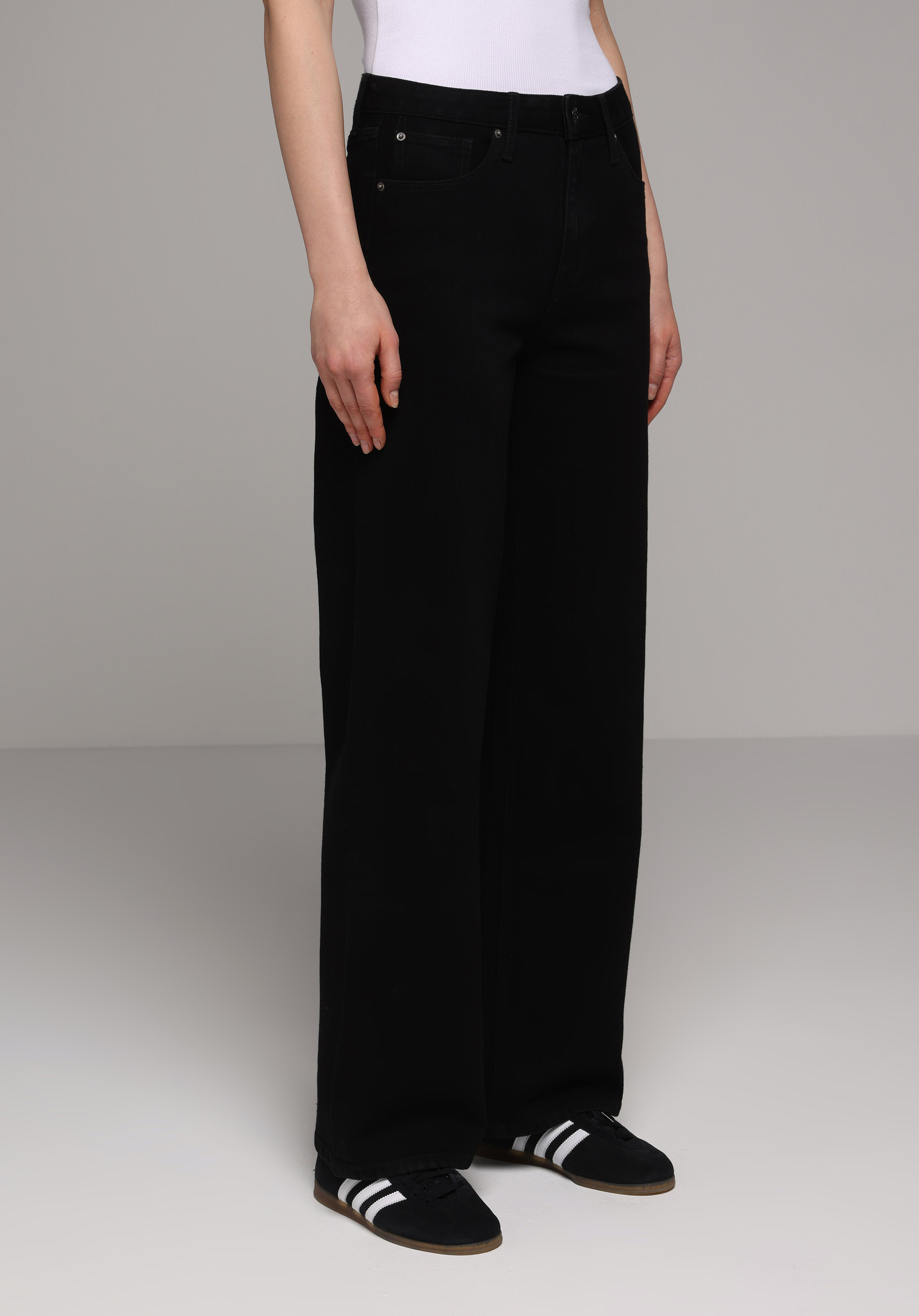 Regular Fit   Kadın Black Black Denim Jean Pantolon