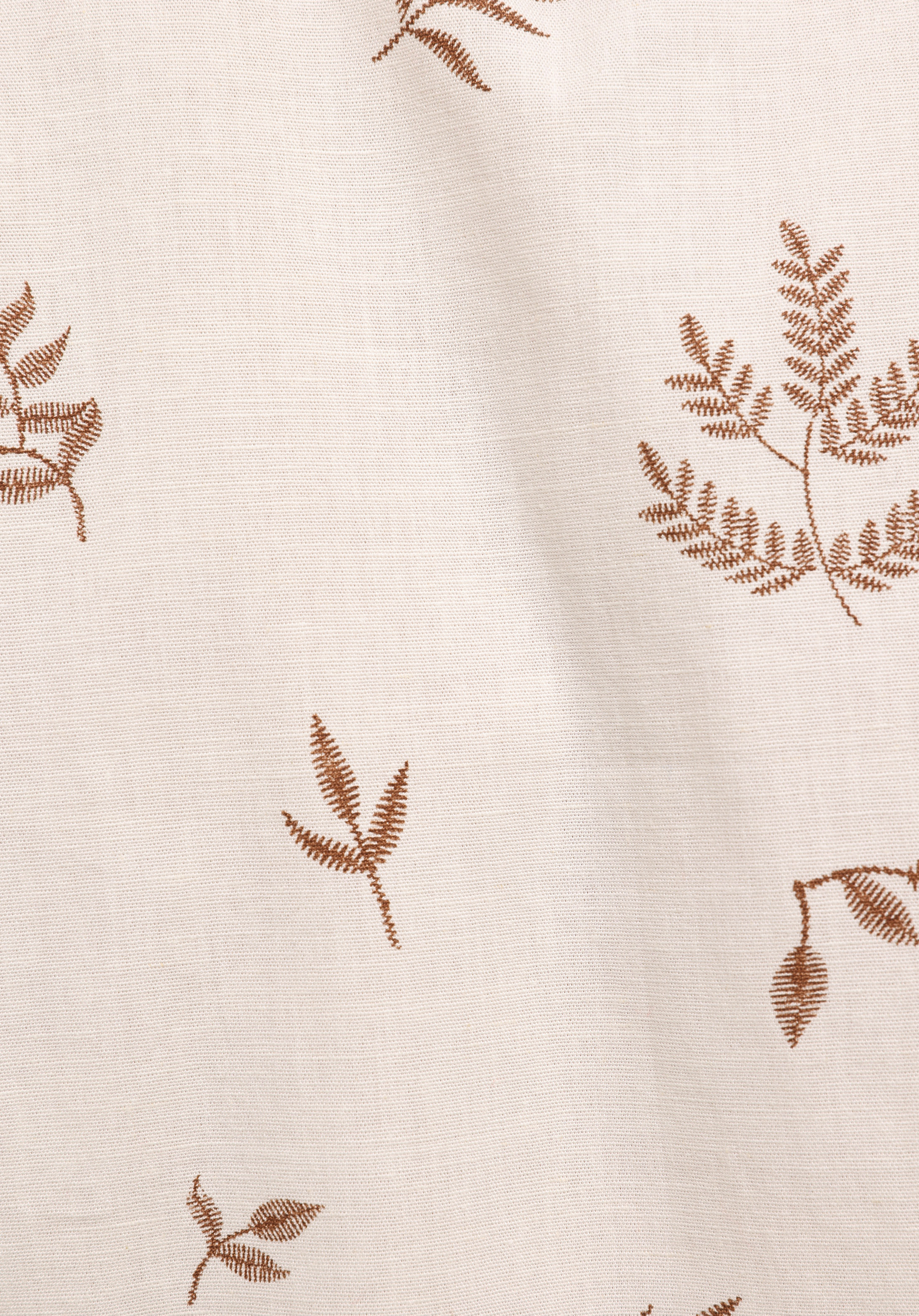 Regular Fit Metraj Baskılı Kadın Ekru Kolsuz Elbise