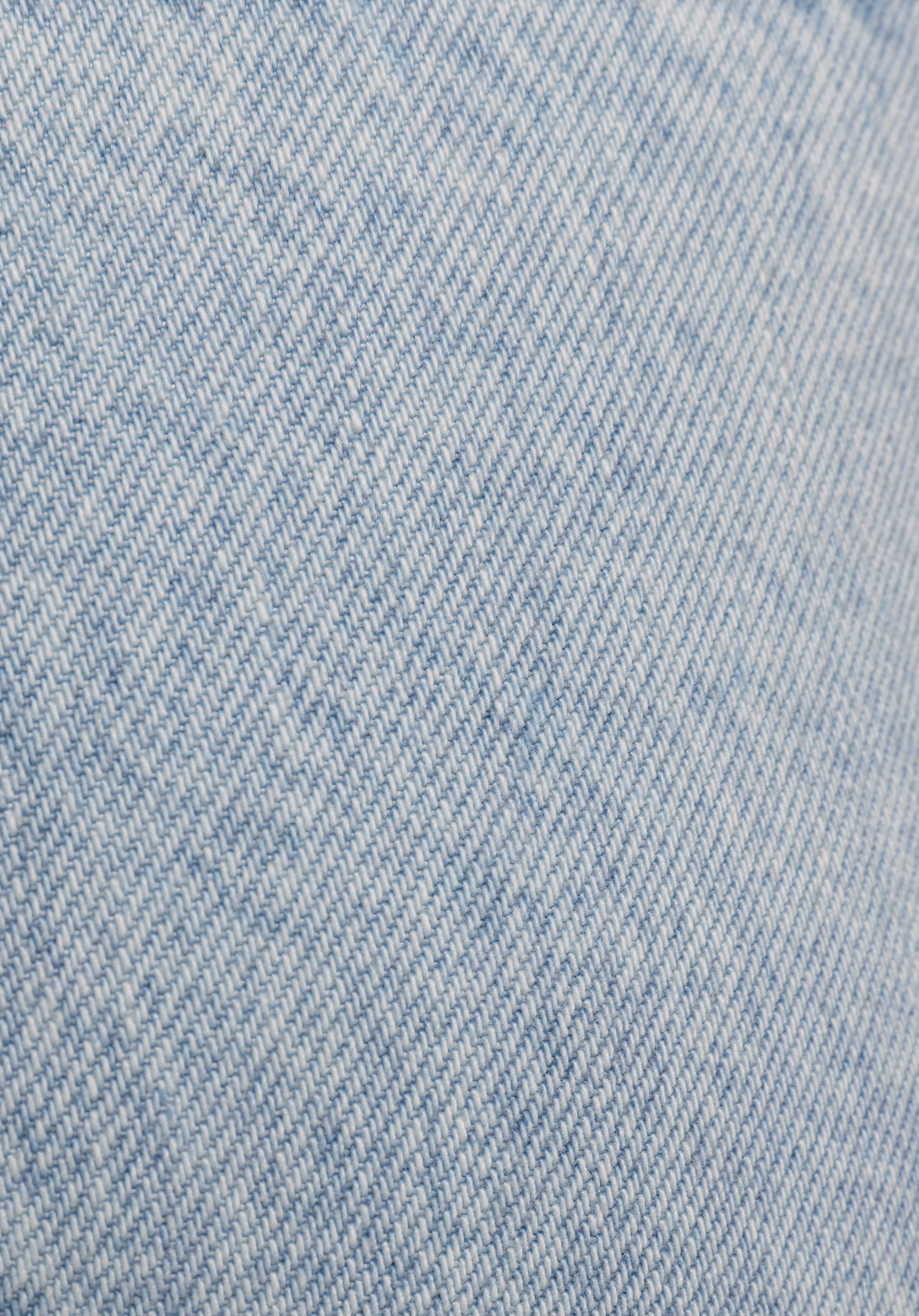 Mom Fit Yüksel Bel Düz Kadın Bleach İndigo Denim Jean Şort