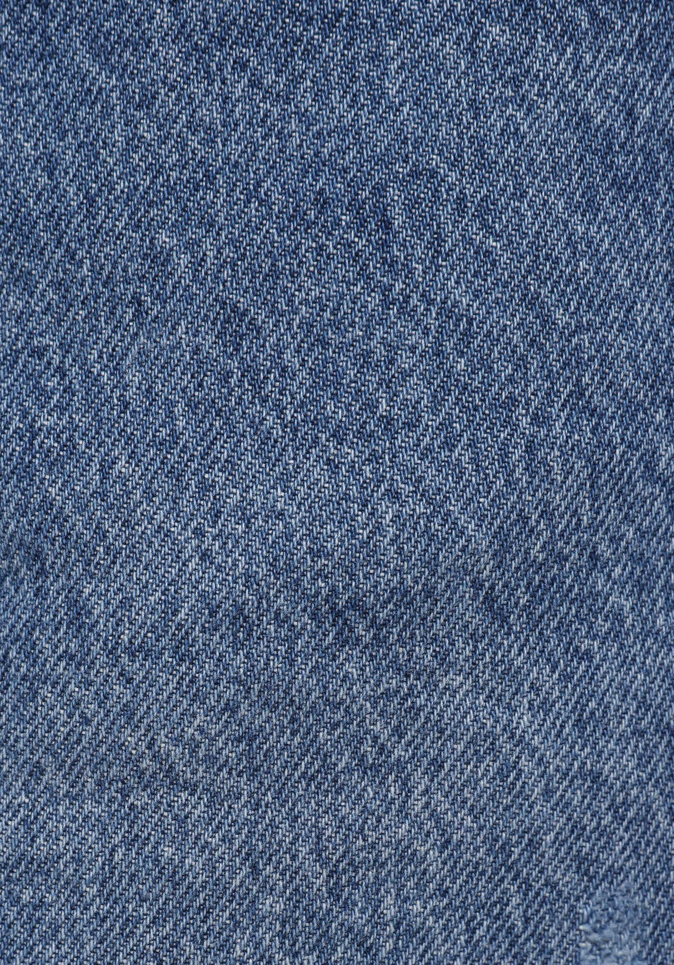 Mom Fit Yüksel Bel Düz Kadın Mid İndigo Denim Jean Şort