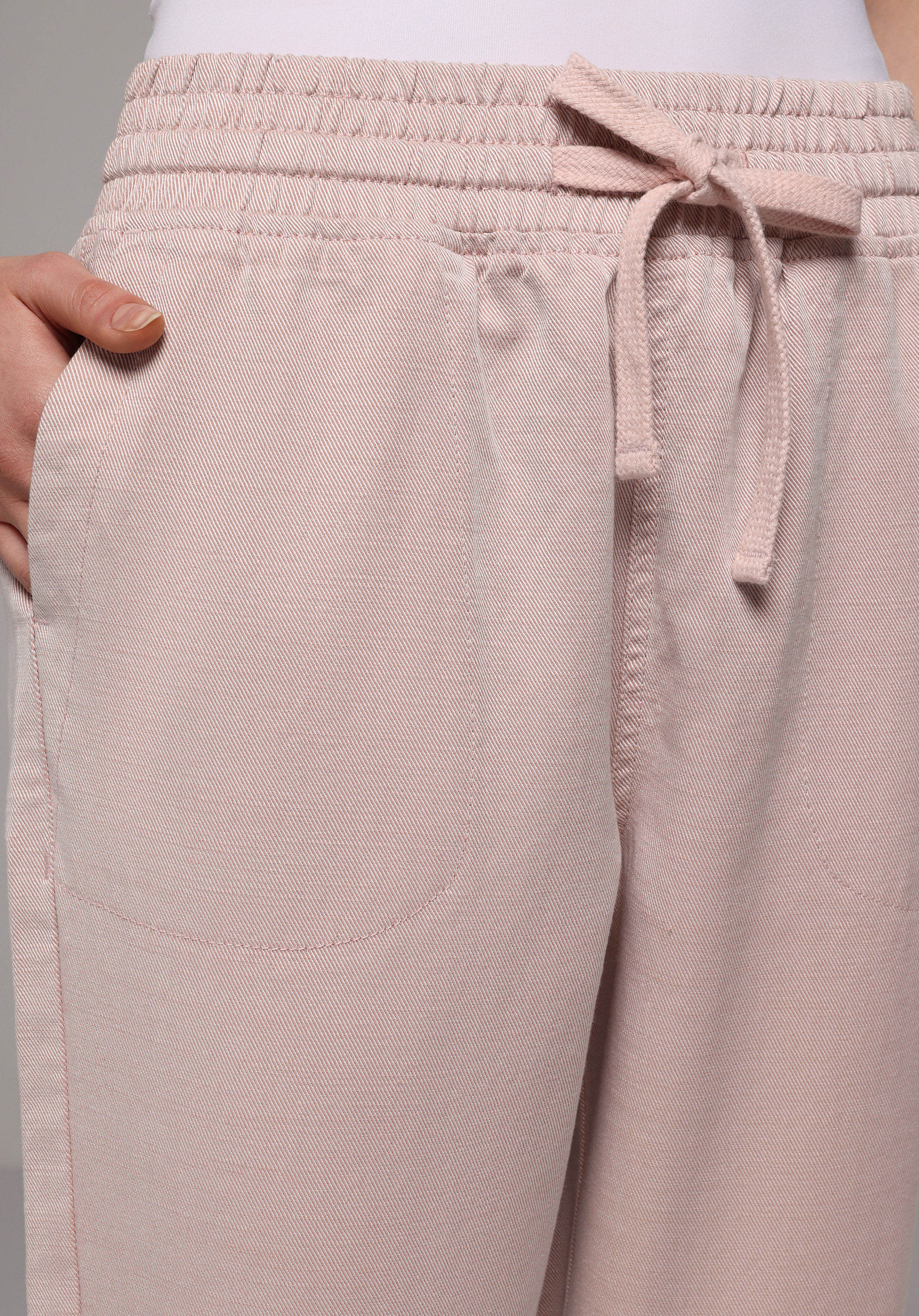 Regular Fit Yüksel Bel Düz Paça Kadın Pembe  Pantolon