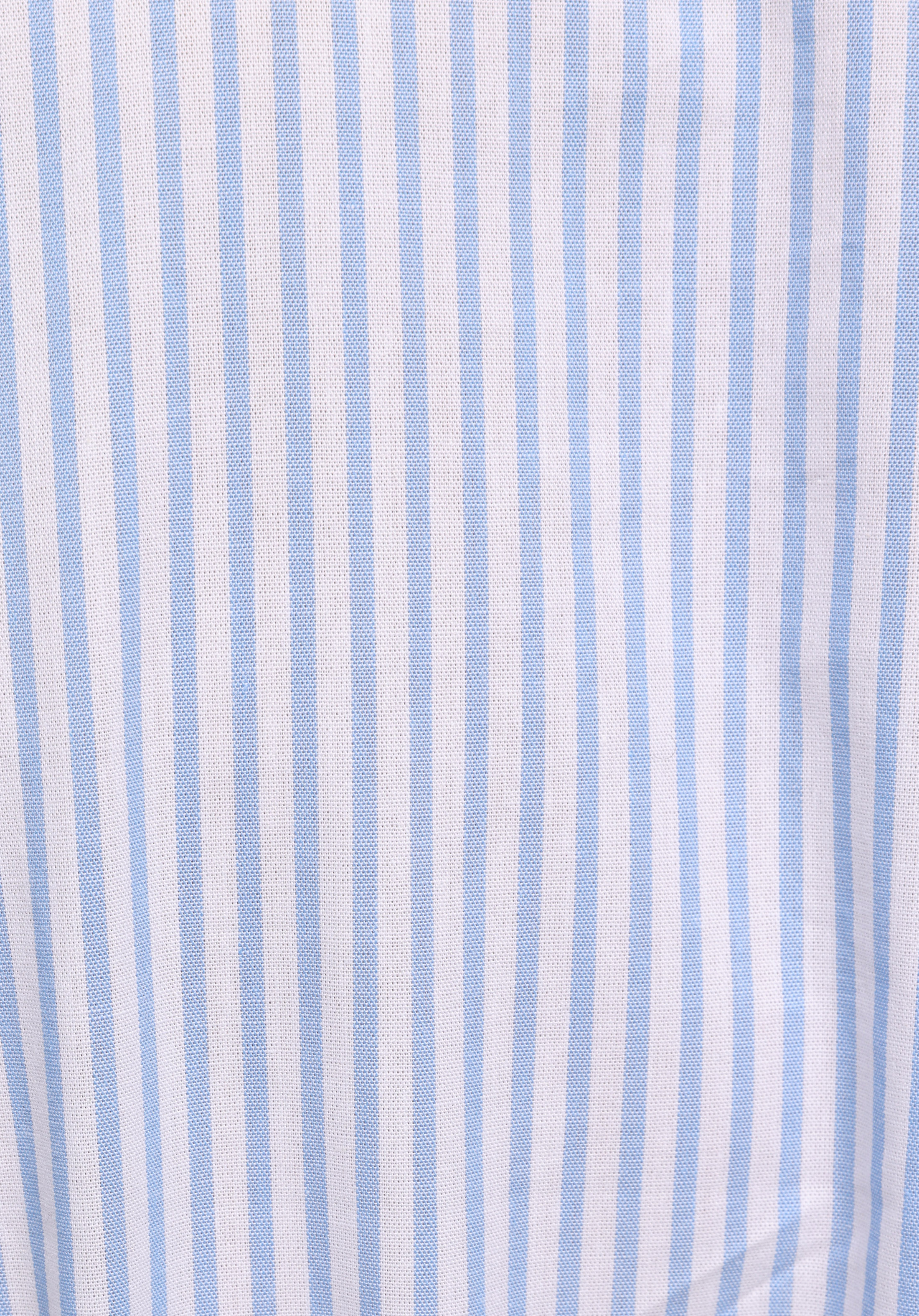 Regular Fit Çizgili Kadın Mavi Kısa Kol Elbise