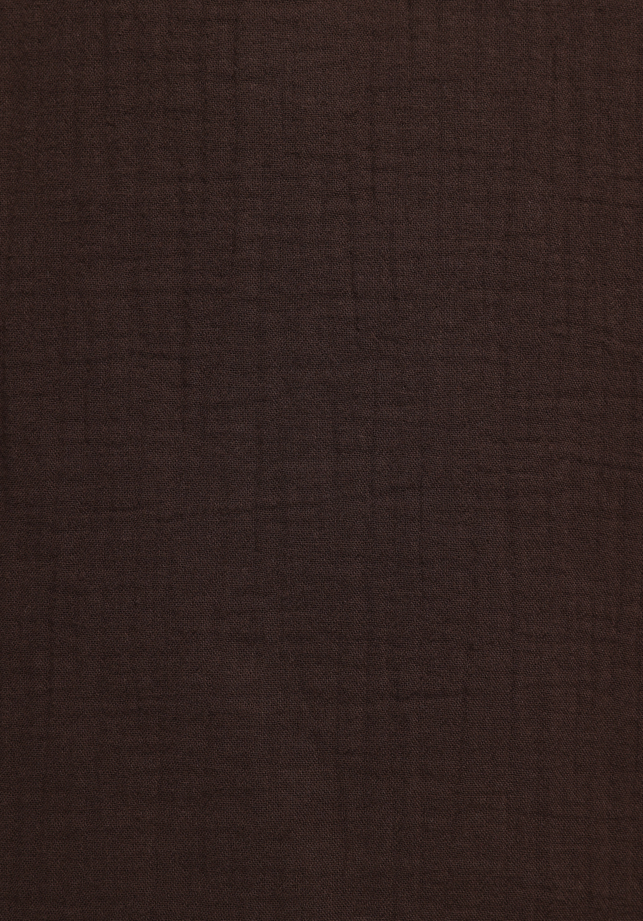 Regular Fit Shirt Neck Düz Kadın Kahverengi Kısa Kol Gömlek