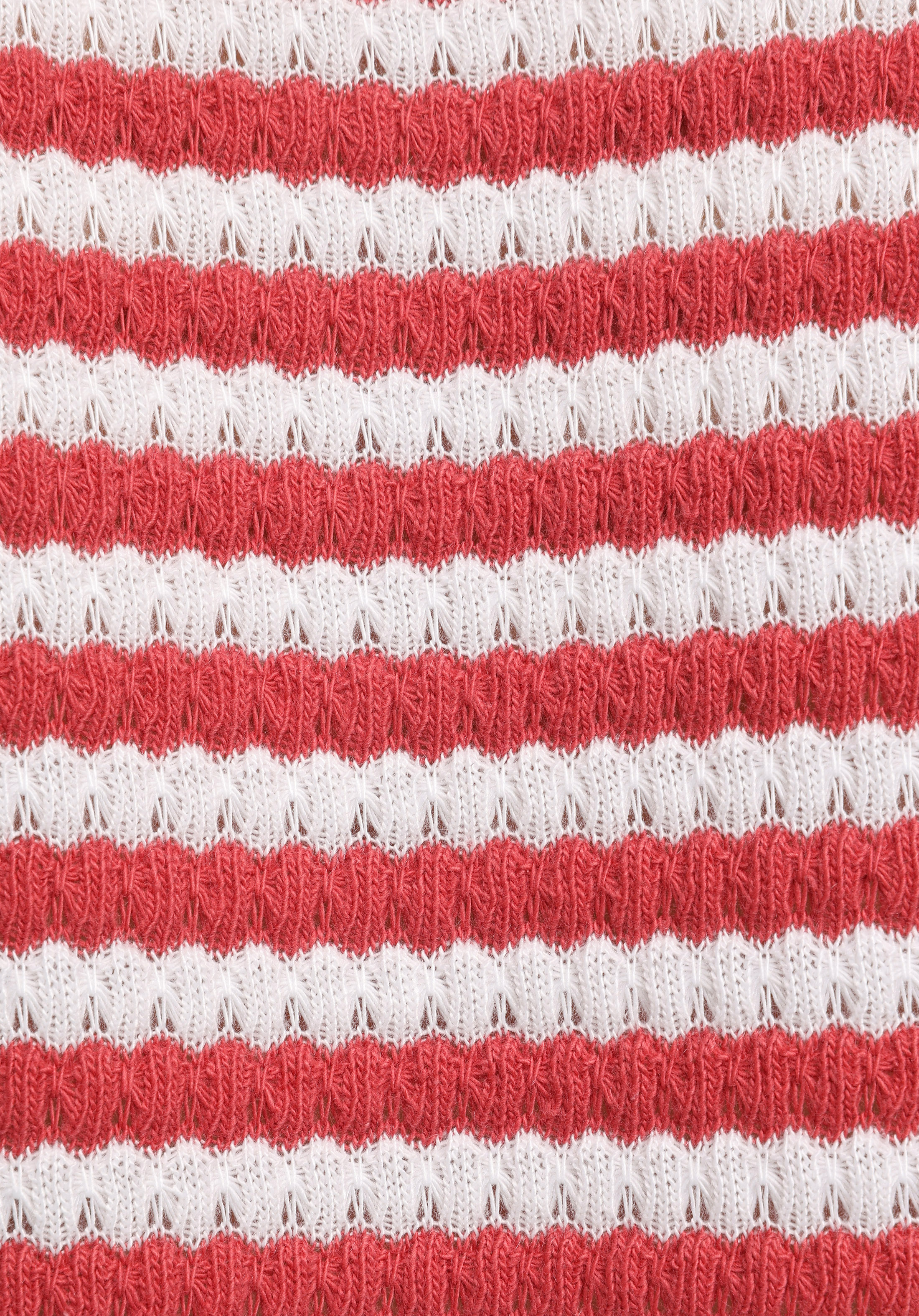 Slim Fit Polo Yaka Çizgili Kadın Kirmizi Kısa Kol Tişört