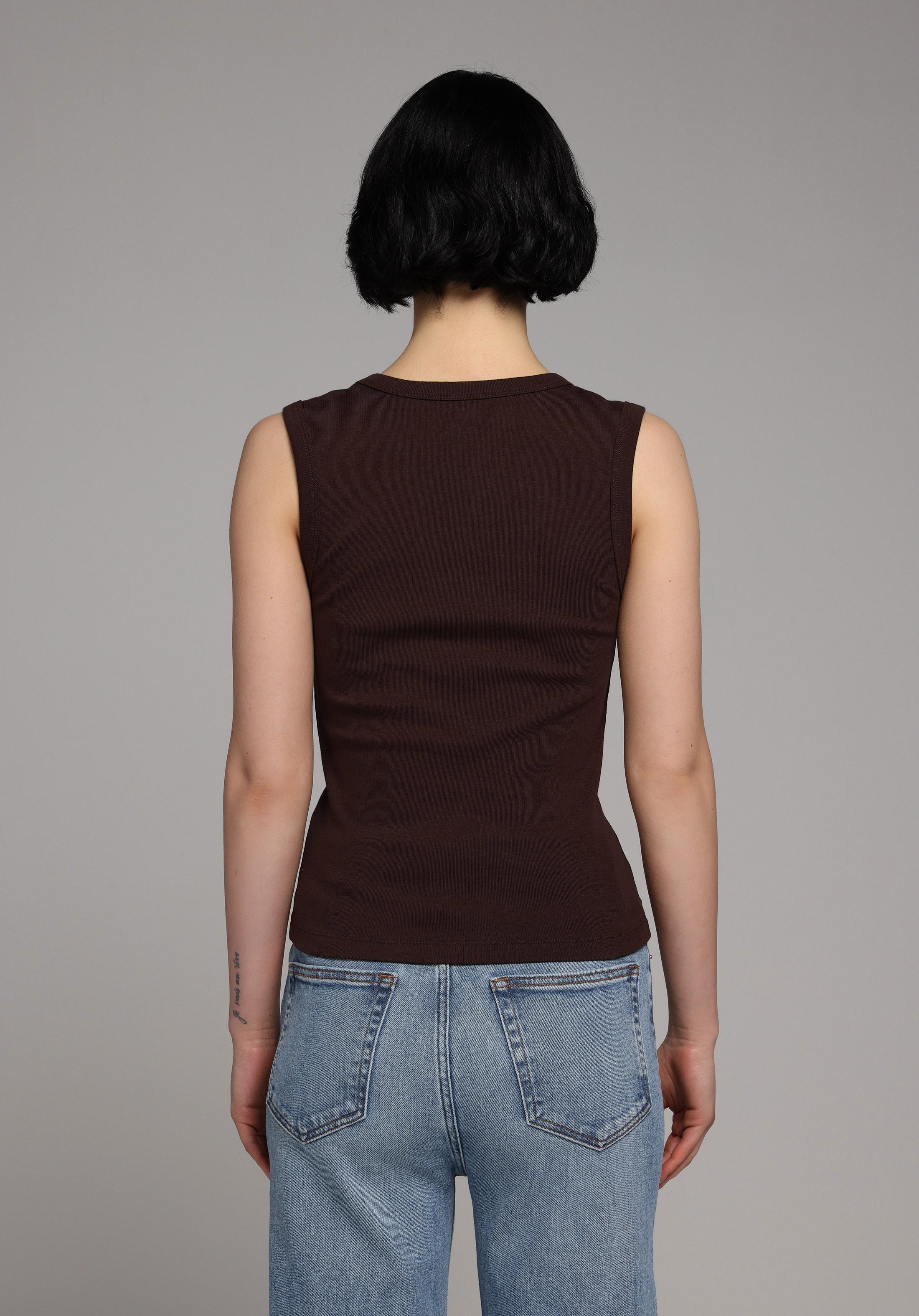 Slim Fit   Kadın Kahverengi Atlet