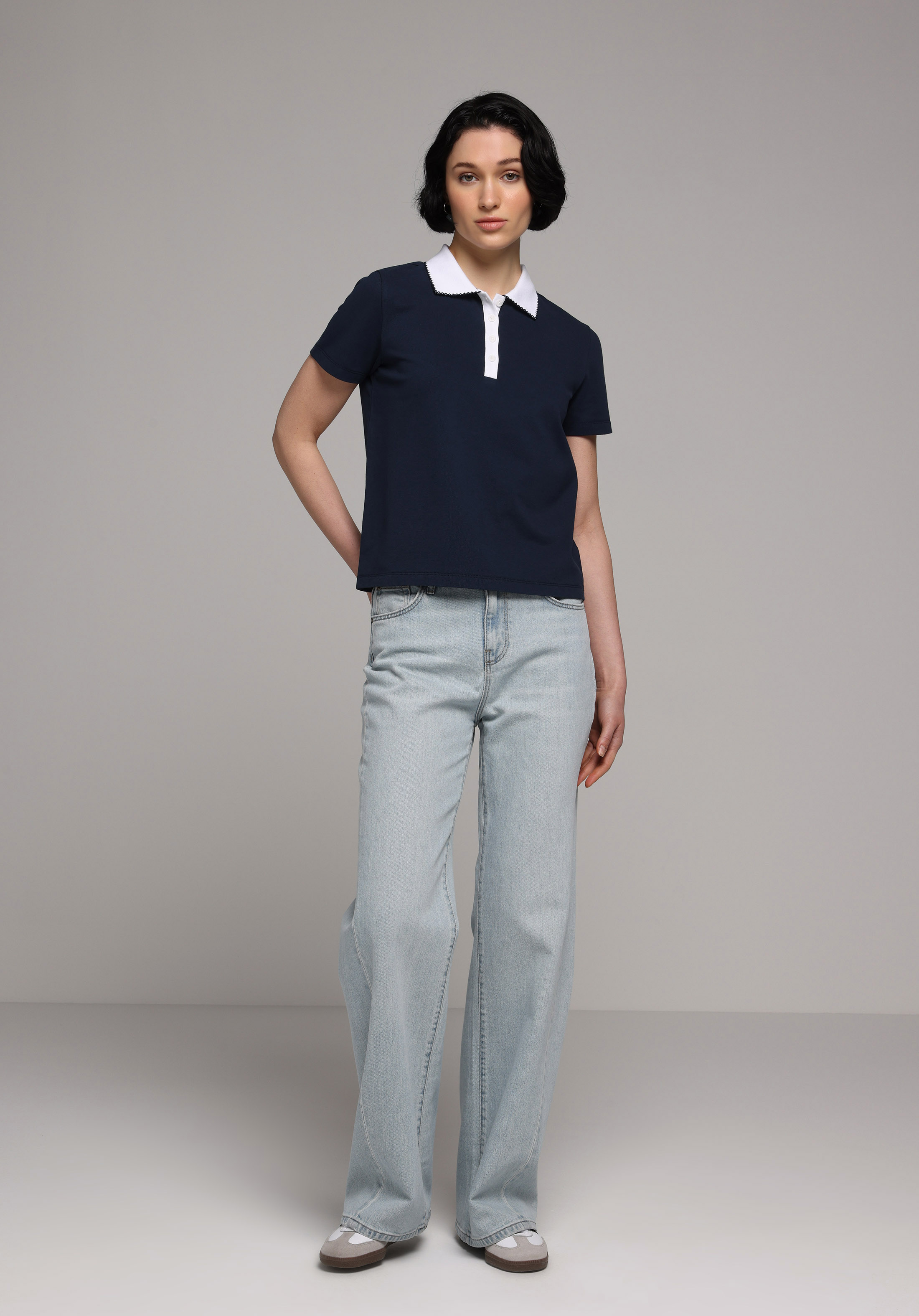 Regular Fit   Kadın Light İndigo Denim Jean Pantolon