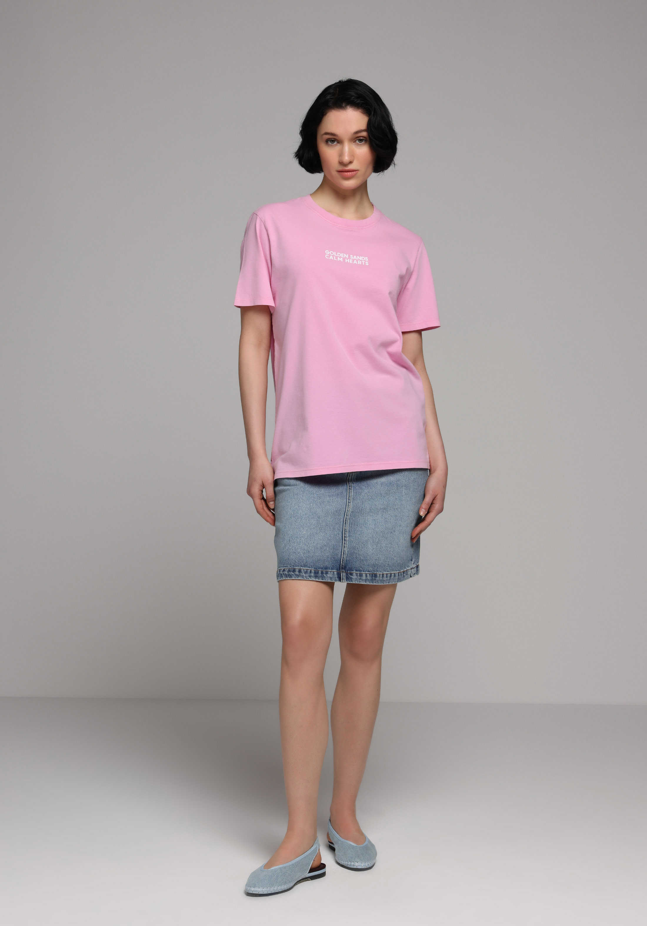 Slim Fit Düz Fermuarlı Kadın Light İndigo Denim Etek