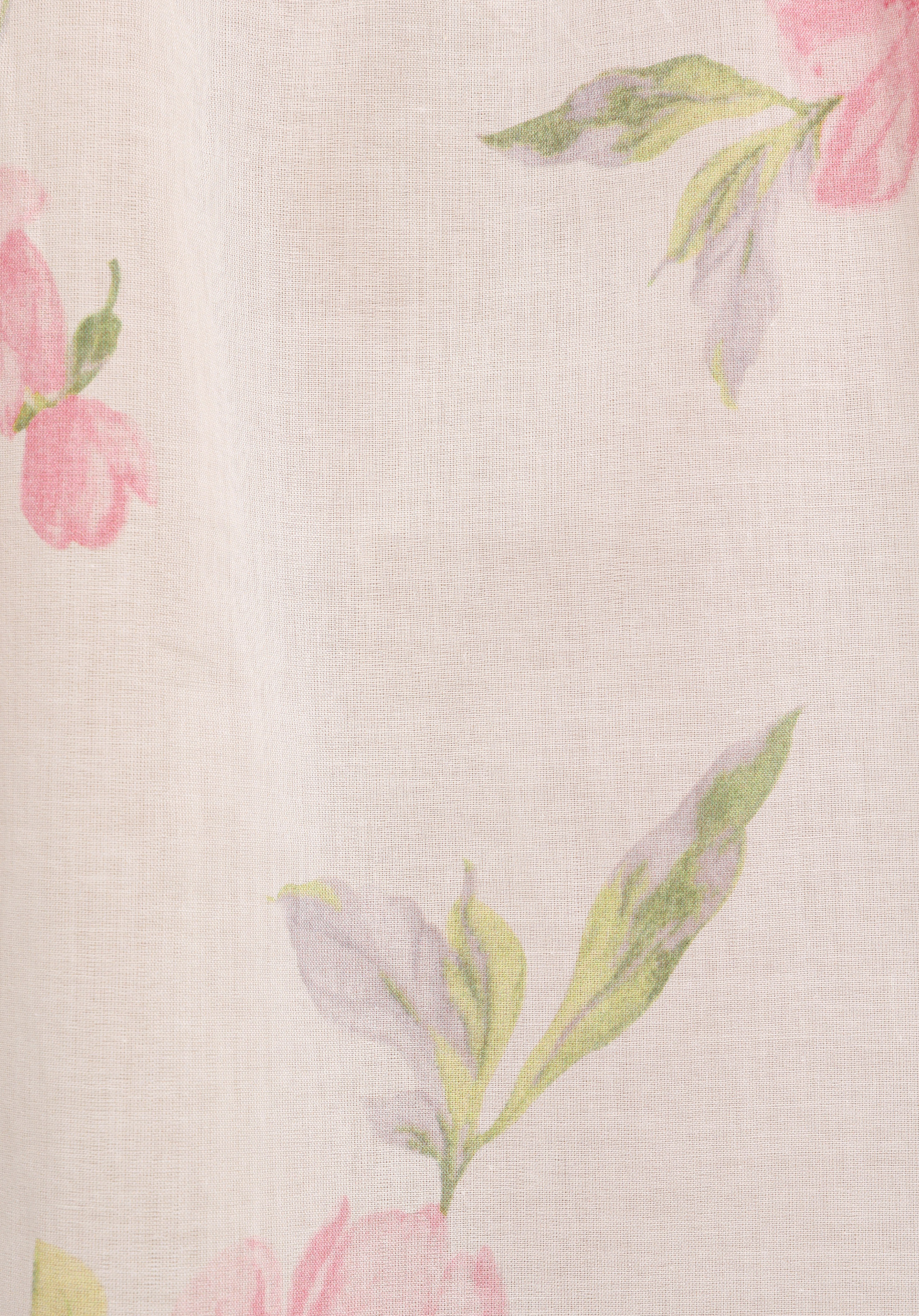 Fashion Fit Yuvarlak Yaka Metraj Baskılı Kadın Pembe Uzun Kol Gömlek