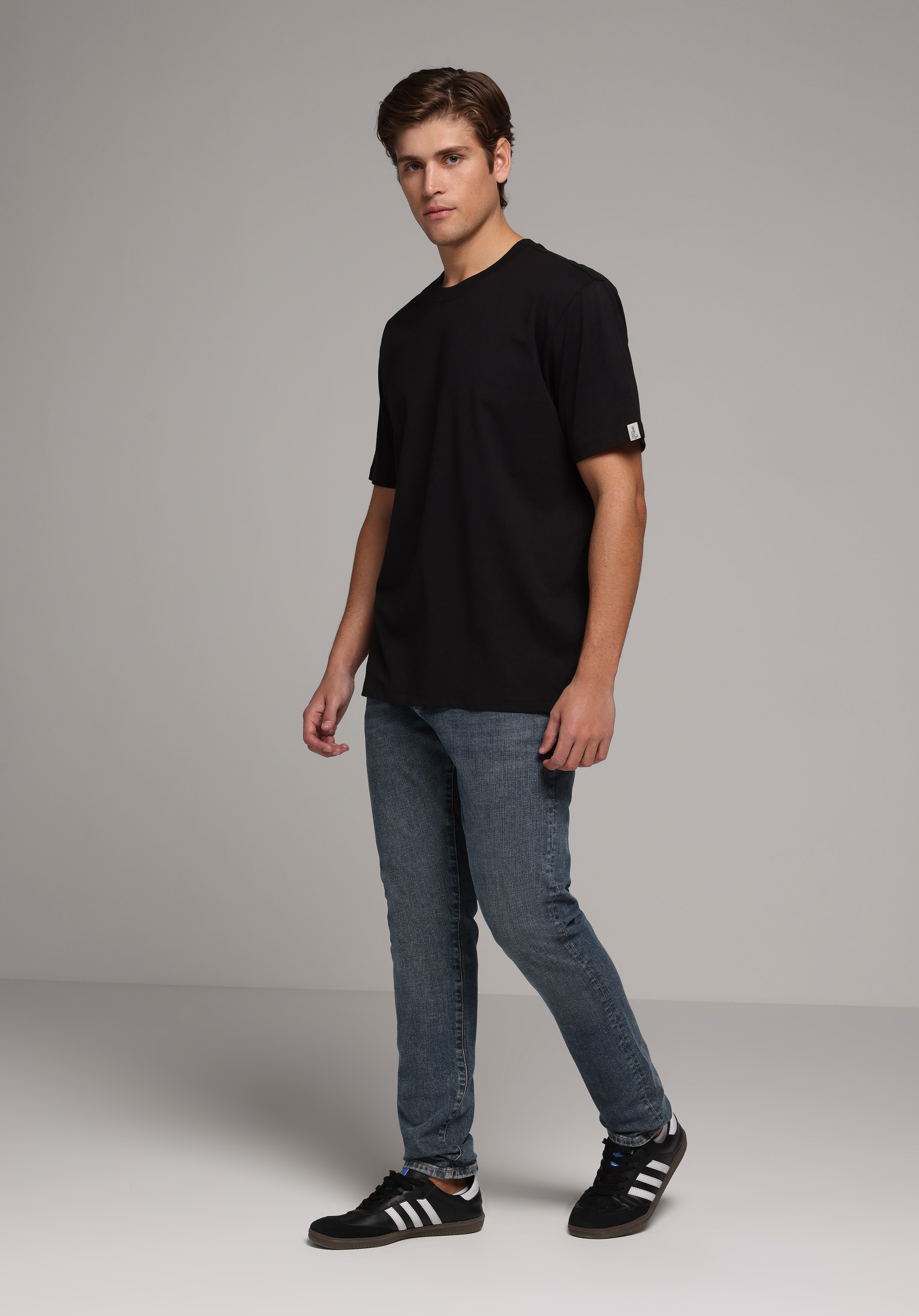 Slim Fit   Erkek Dark İndigo Denim Jean Pantolon