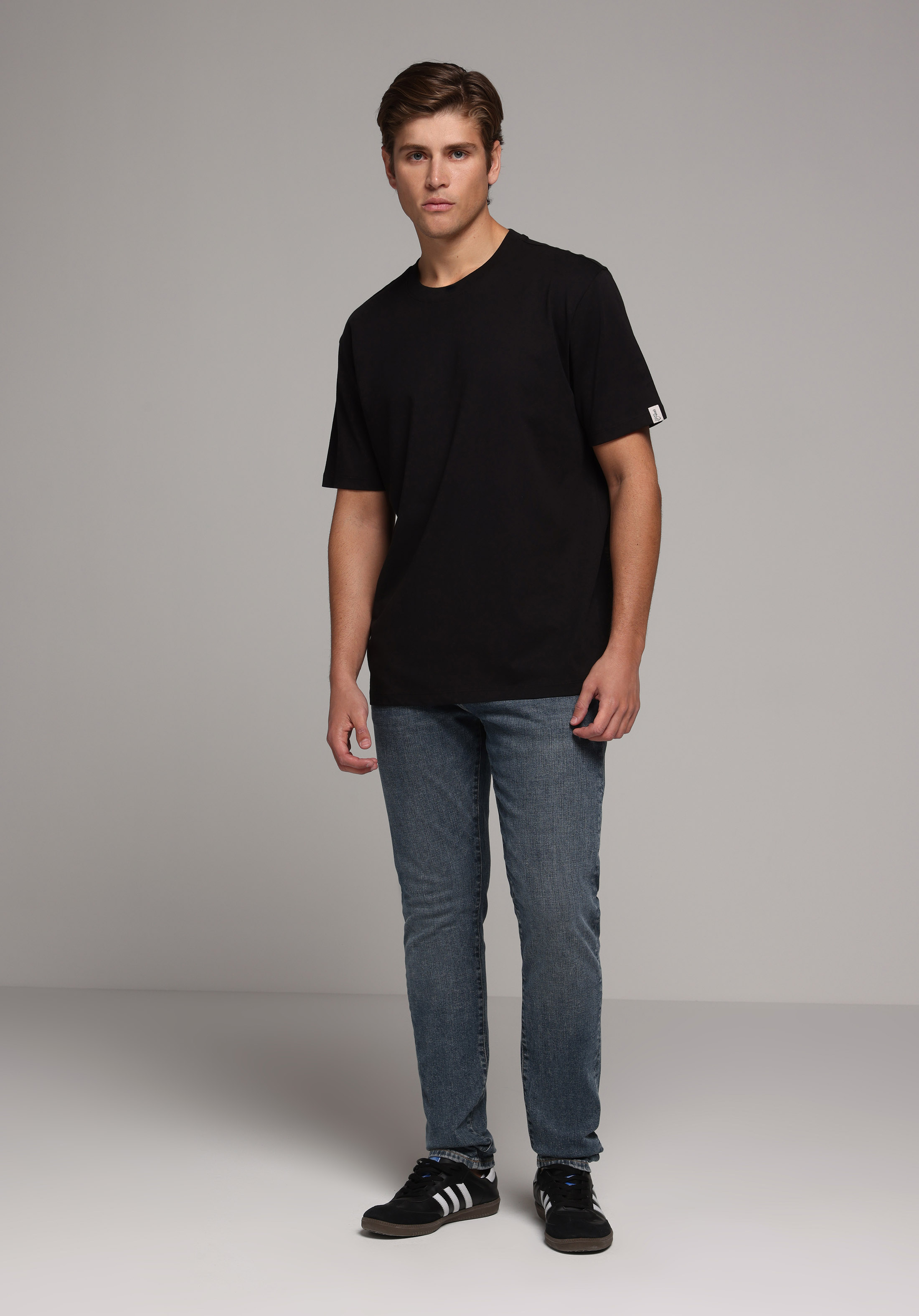 Slim Fit   Erkek Dark İndigo Denim Jean Pantolon