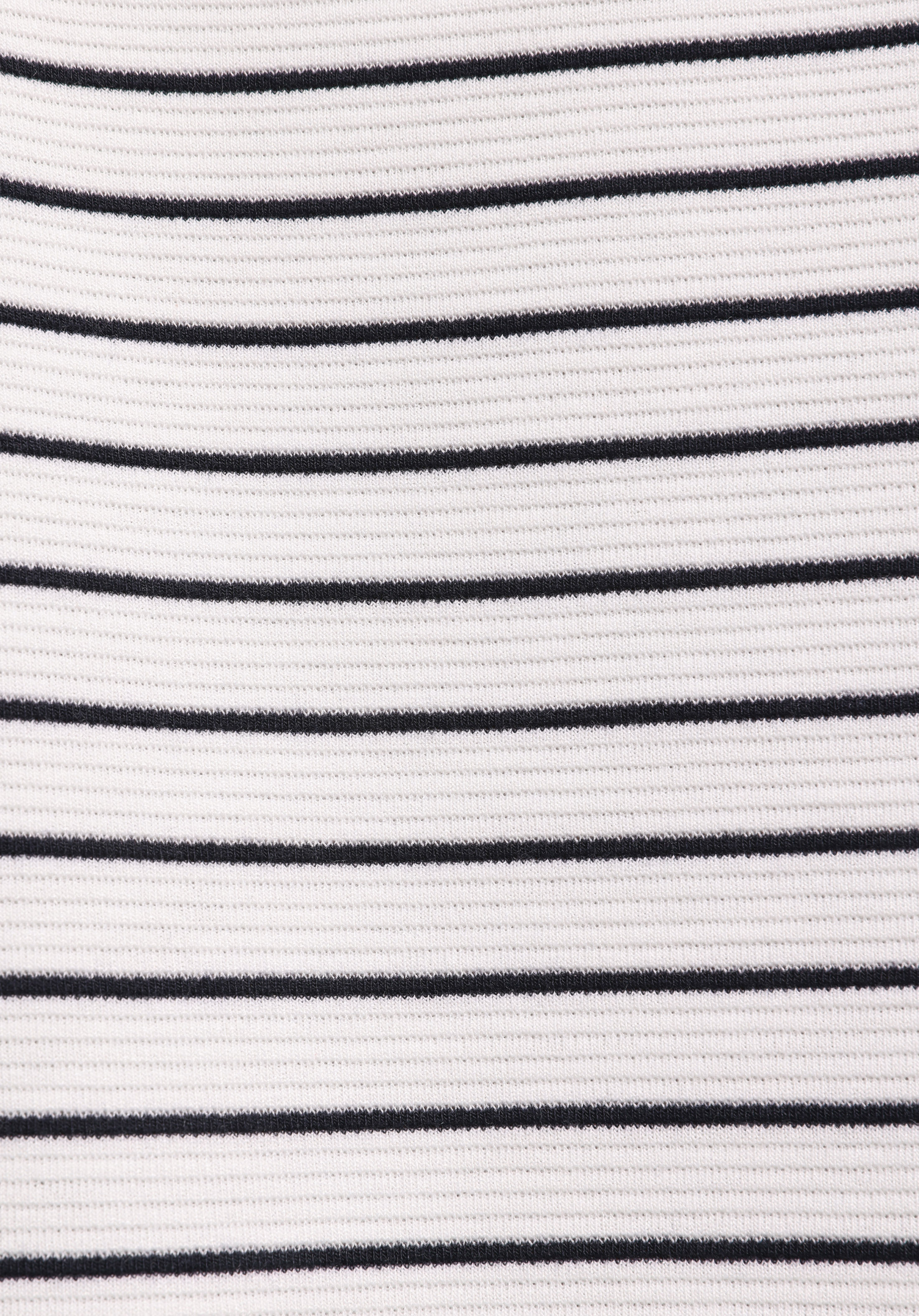 Regular Fit Polo Yaka Çizgili Erkek Beyaz Kısa Kol Tişört