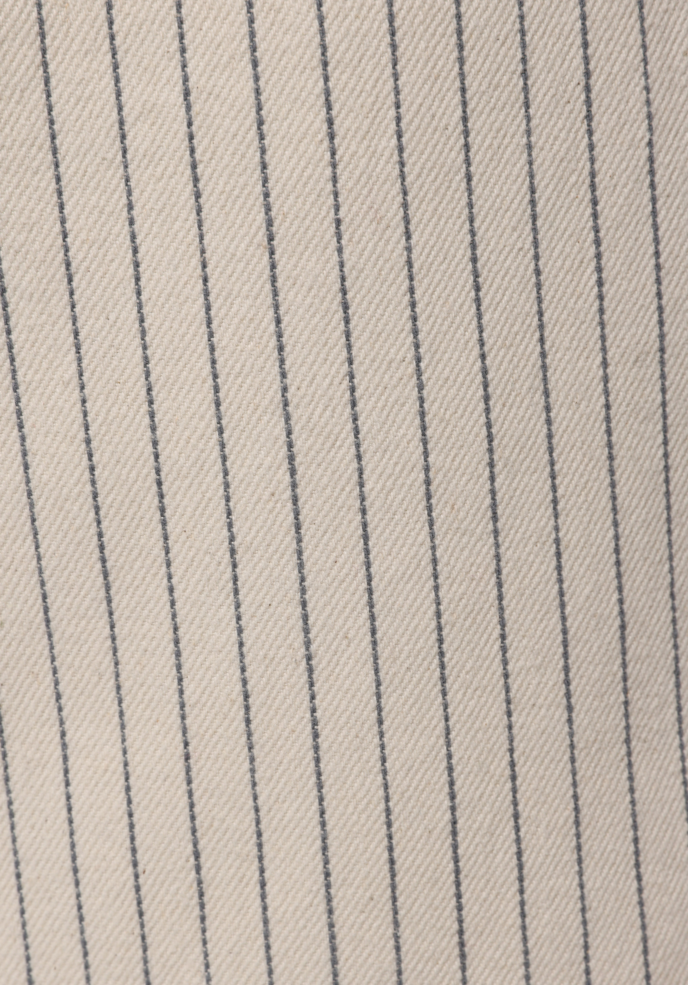 Loose  Orta Bel Düz Erkek Stripe Denim Jean Şort