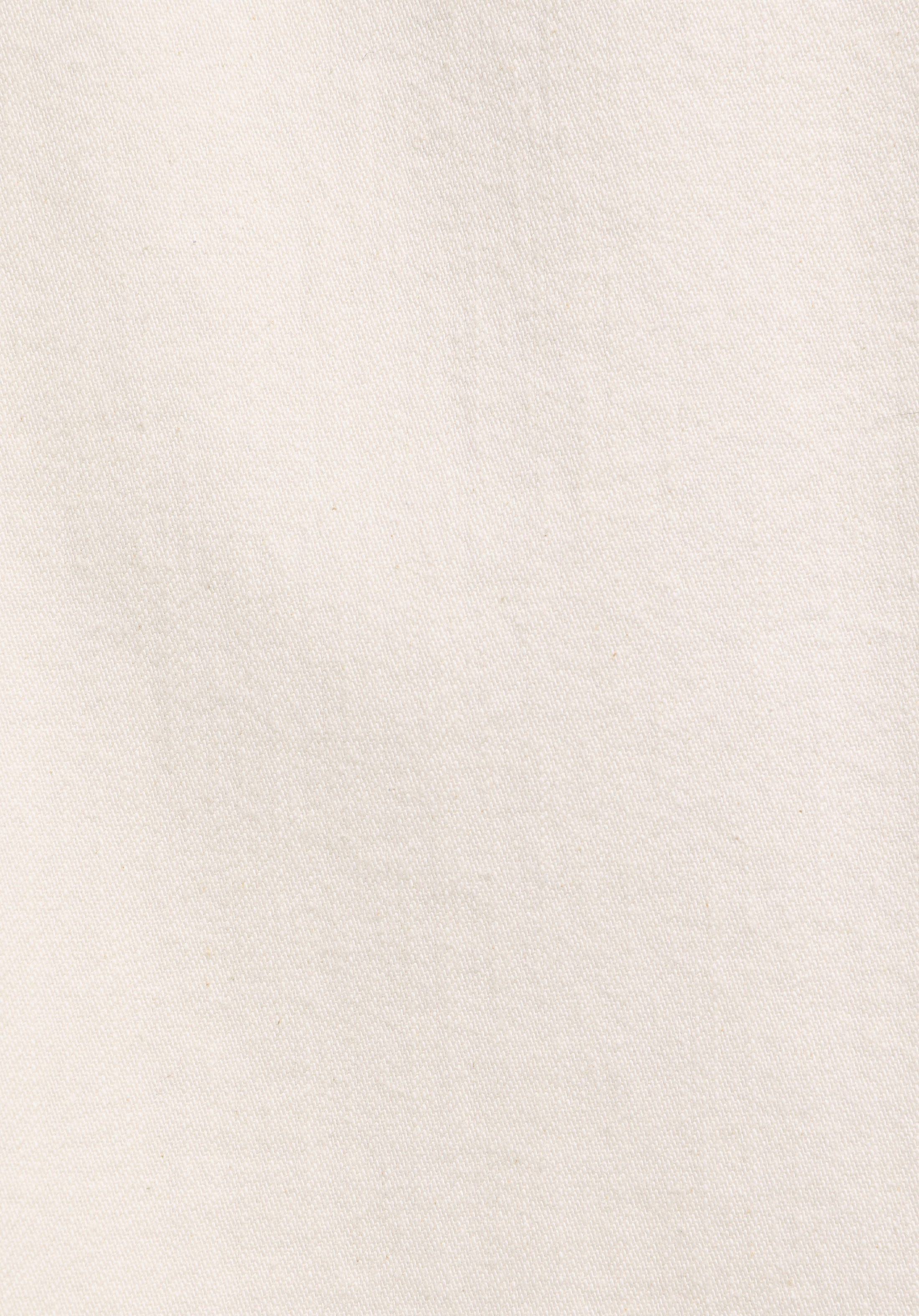 Oversize Fit Klasik Yaka Düz Erkek Ecru Denim Kısa Kol Gömlek