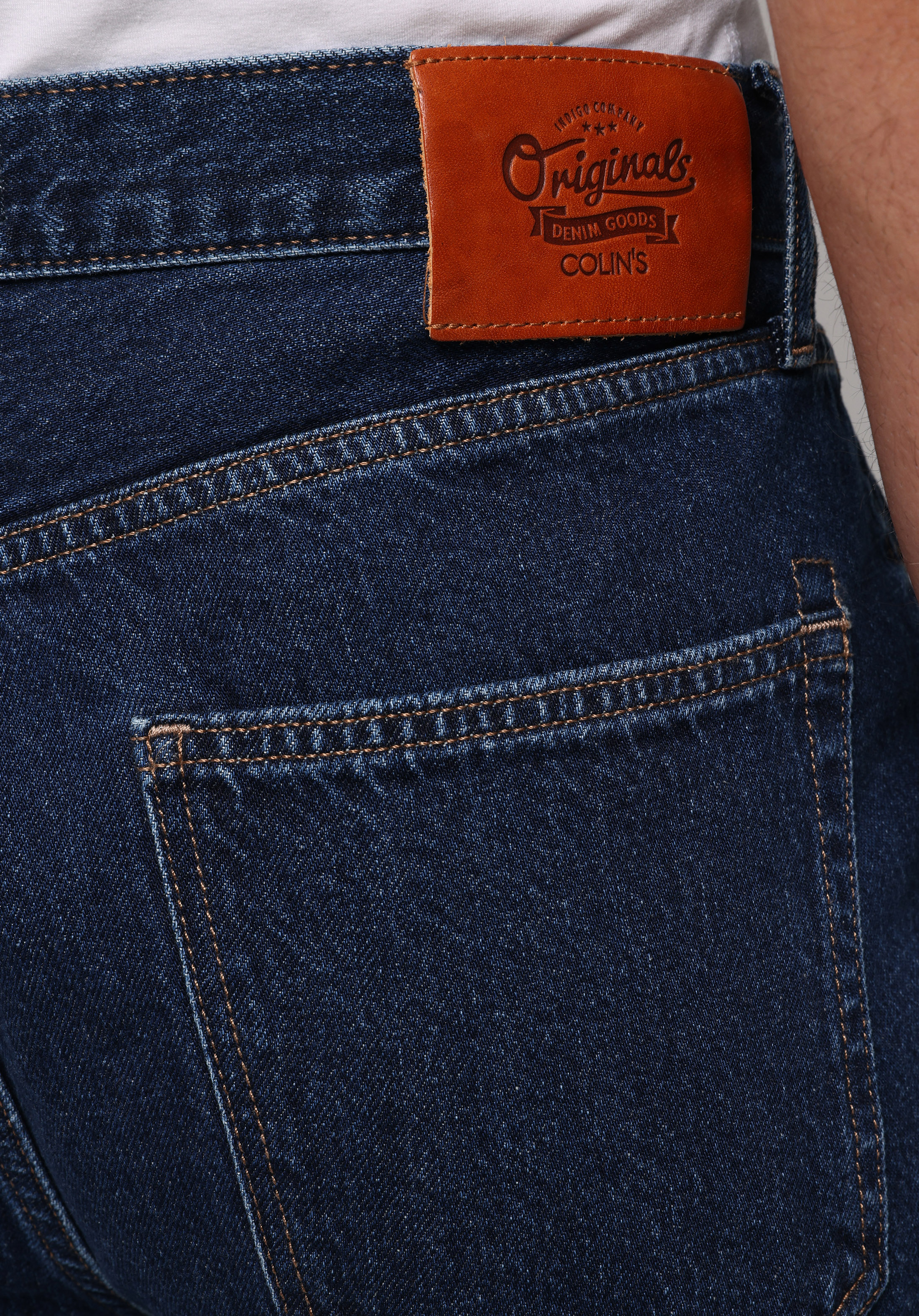 Relaxed Fit   Erkek Dark İndigo Denim Jean Pantolon