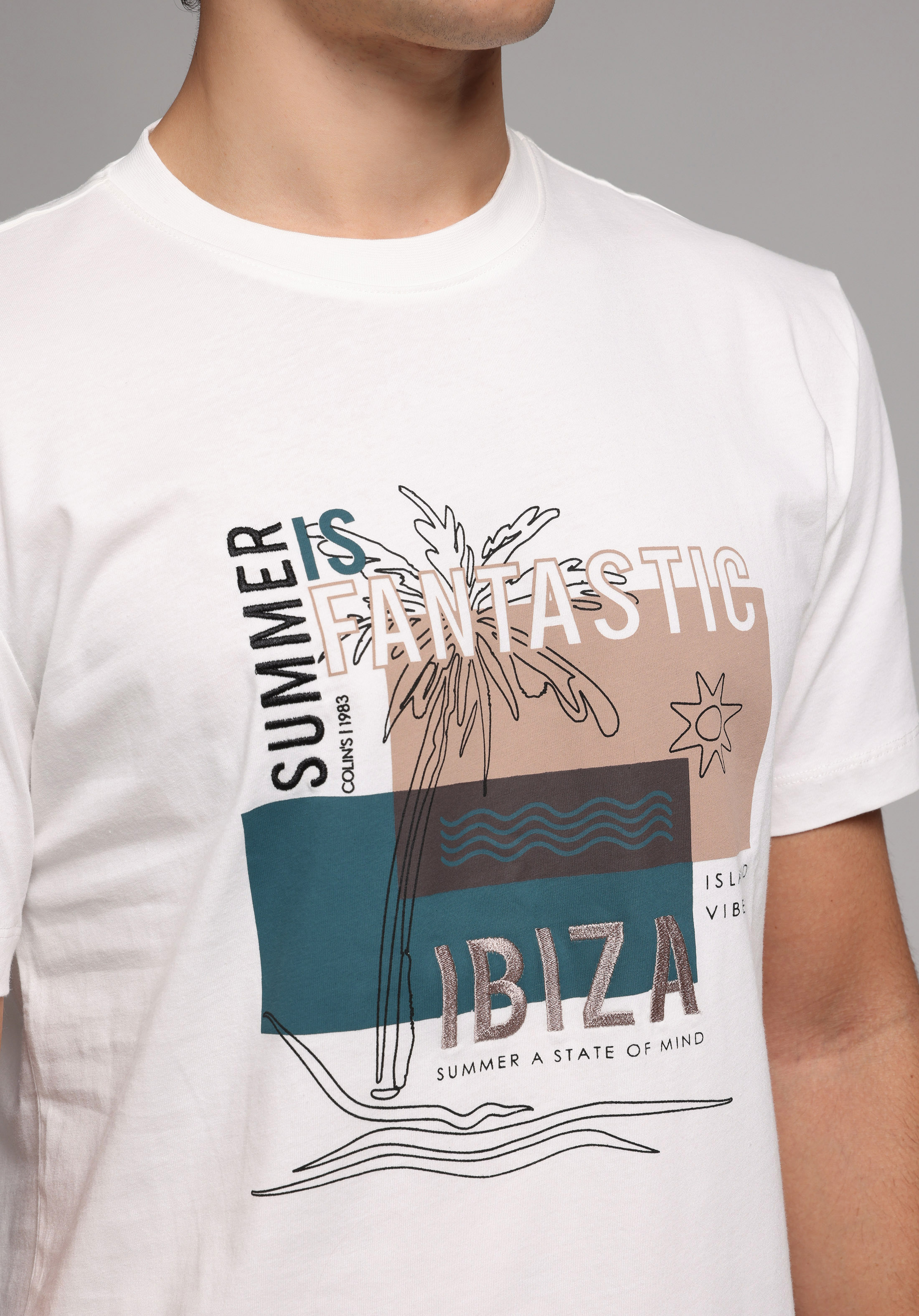 Regular Fit Yuvarlak Yaka Düz Erkek Beyaz Kısa Kol Tişört