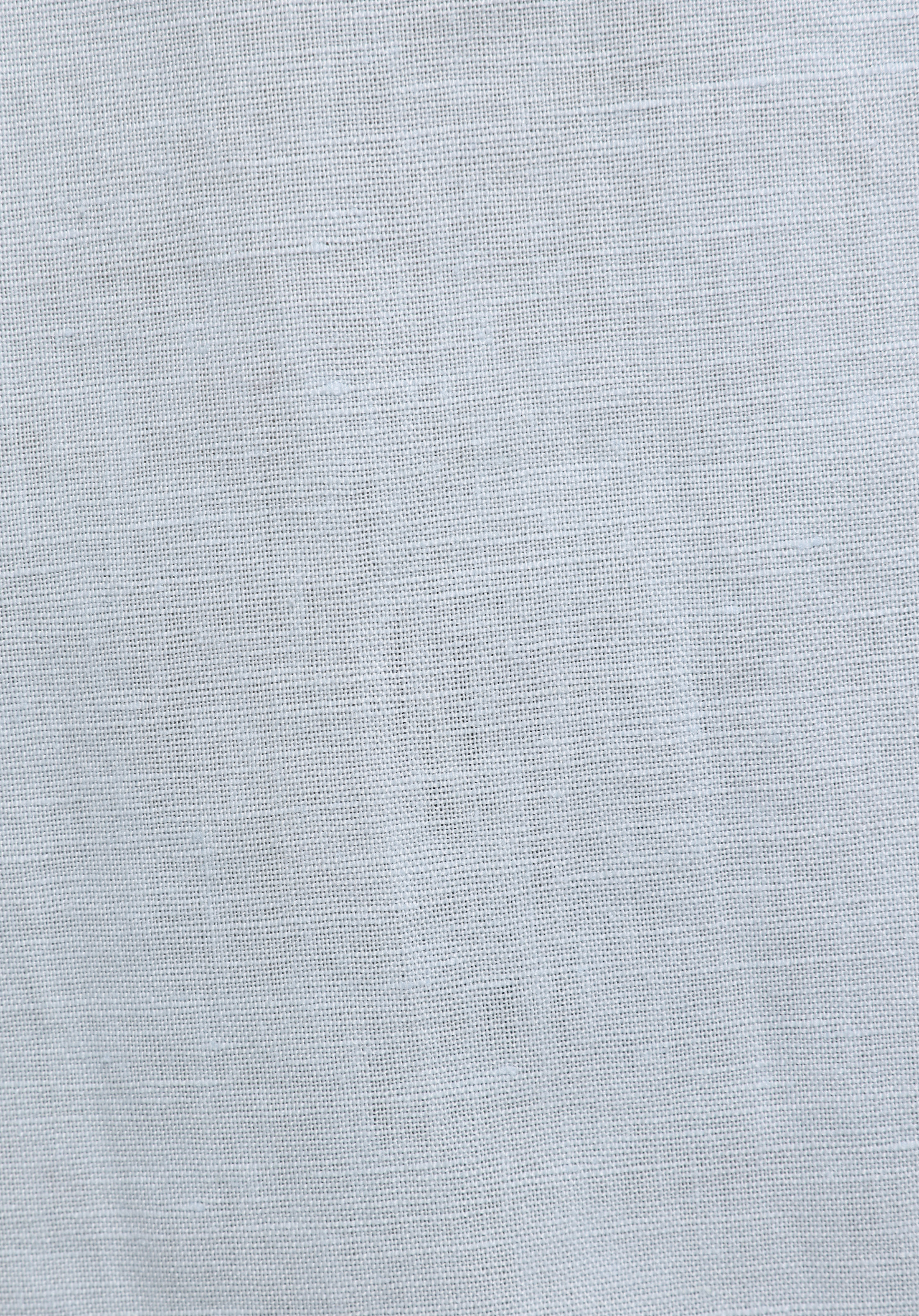 Regular Fit Shirt Neck Düz Erkek Mavi Uzun Kol Gömlek