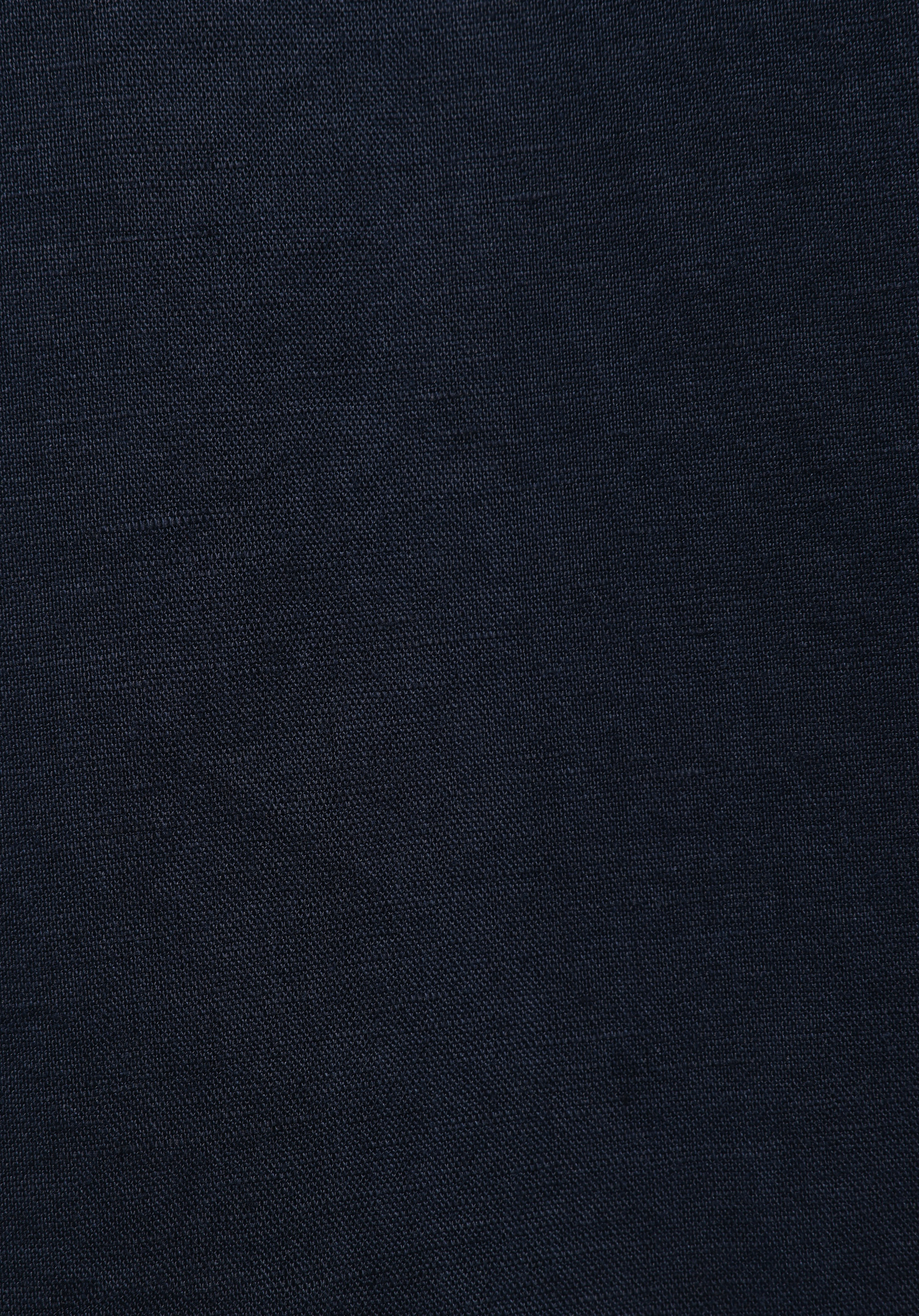 Regular Fit Shirt Neck Düz Erkek Lacivert Uzun Kol Gömlek