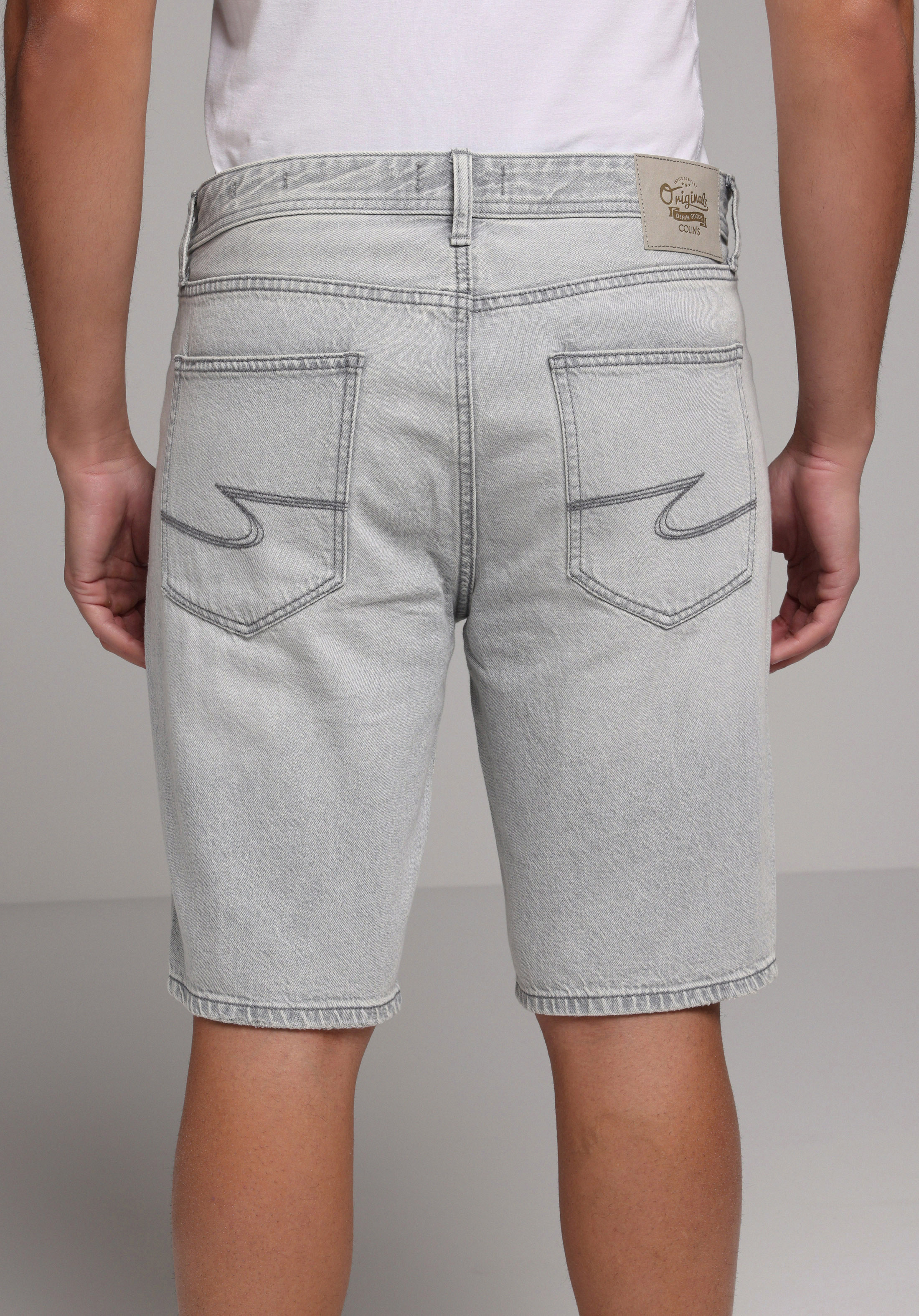 Regular Fit Orta Bel Düz Erkek Black Denim Jean Şort