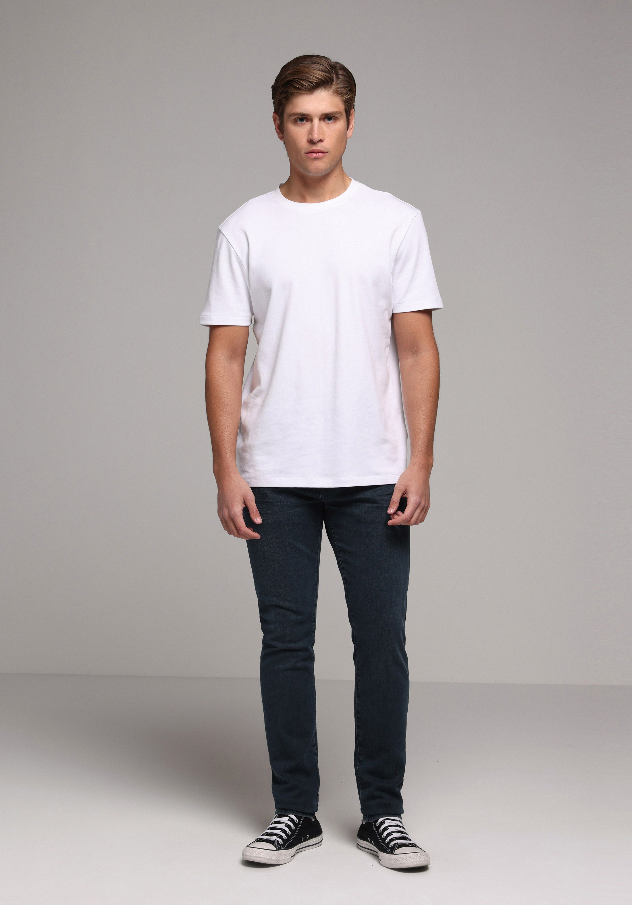 Slim Fit   Erkek Blue Black Denim Jean Pantolon