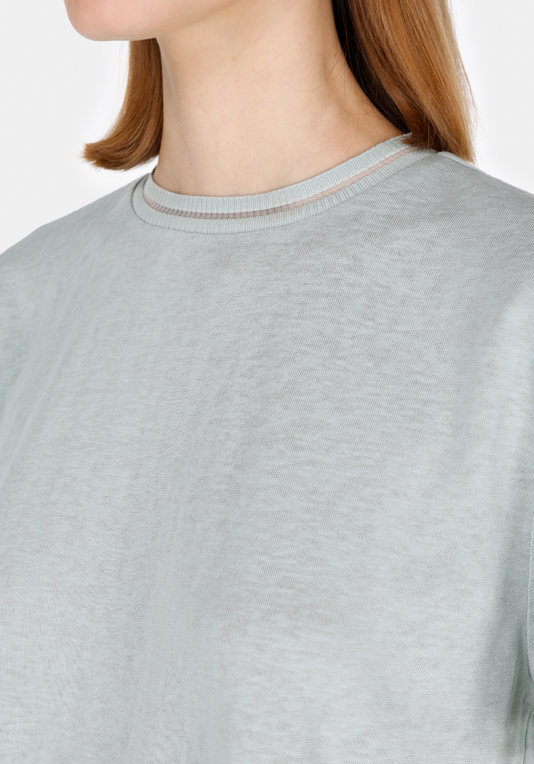 Regular Fit Yuvarlak Yaka Düz Kadın Yeşil Kısa Kol Tişört