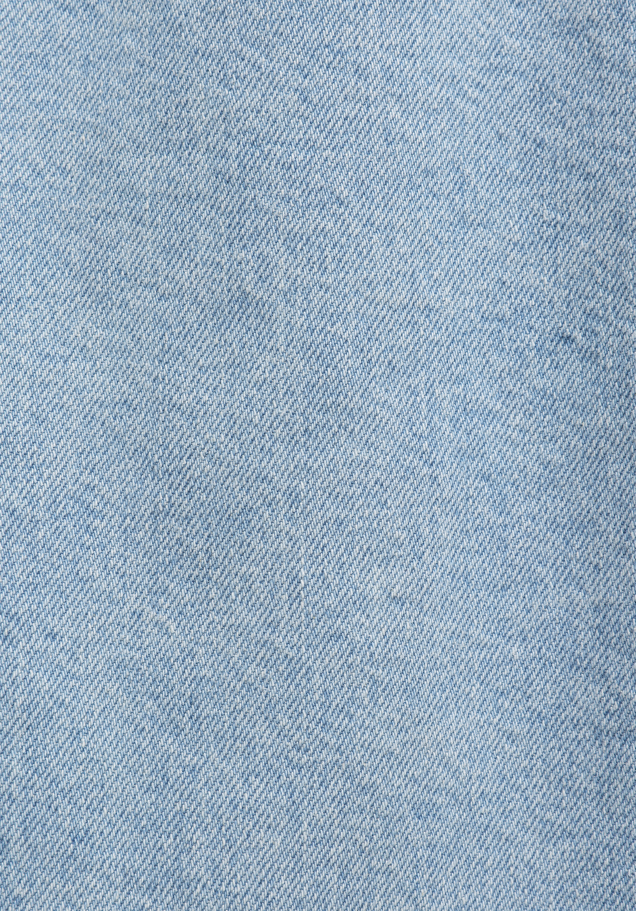 Regular Fit Düğmeli Astarsız  Erkek Light İndigo Denim Ceket